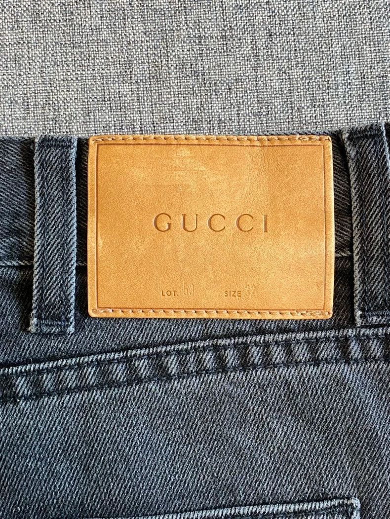 Gucci Gucci Men's Dark Gray Denim Pants-2506 Size US 32 / EU 48 - 6 Thumbnail