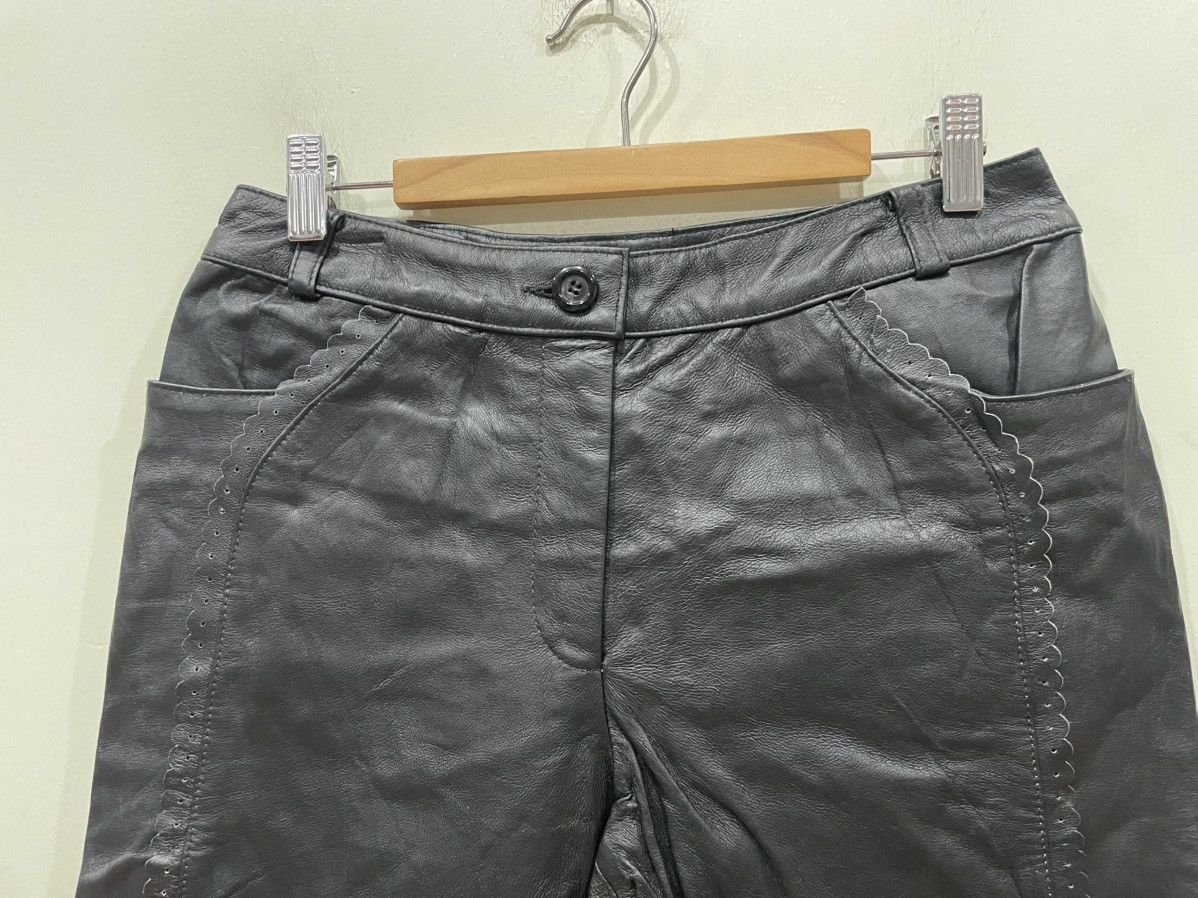 Hiroko Koshino Homme Hiroko Koshino Bis Leather Pants Size 30" / US 8 / IT 44 - 3 Thumbnail
