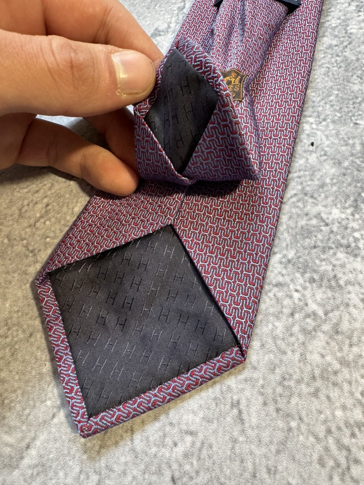 Hermes Hermes tie 100% slik Size ONE SIZE - 4 Thumbnail