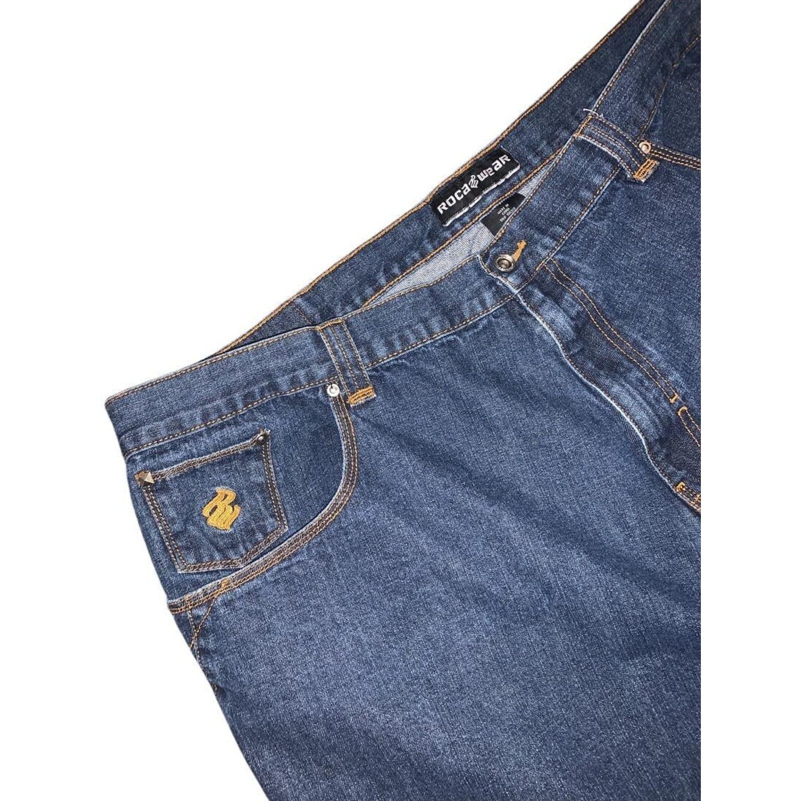 Rocawear Vintage Roca wear Baggy Denim Jean Shorts Y2K Size 52 Size US 44 / EU 60 - 4 Thumbnail