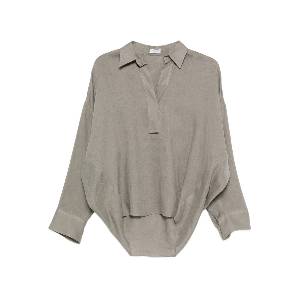 Brunello Cucinelli Green Tops - Blouses, Women's (Size Small)