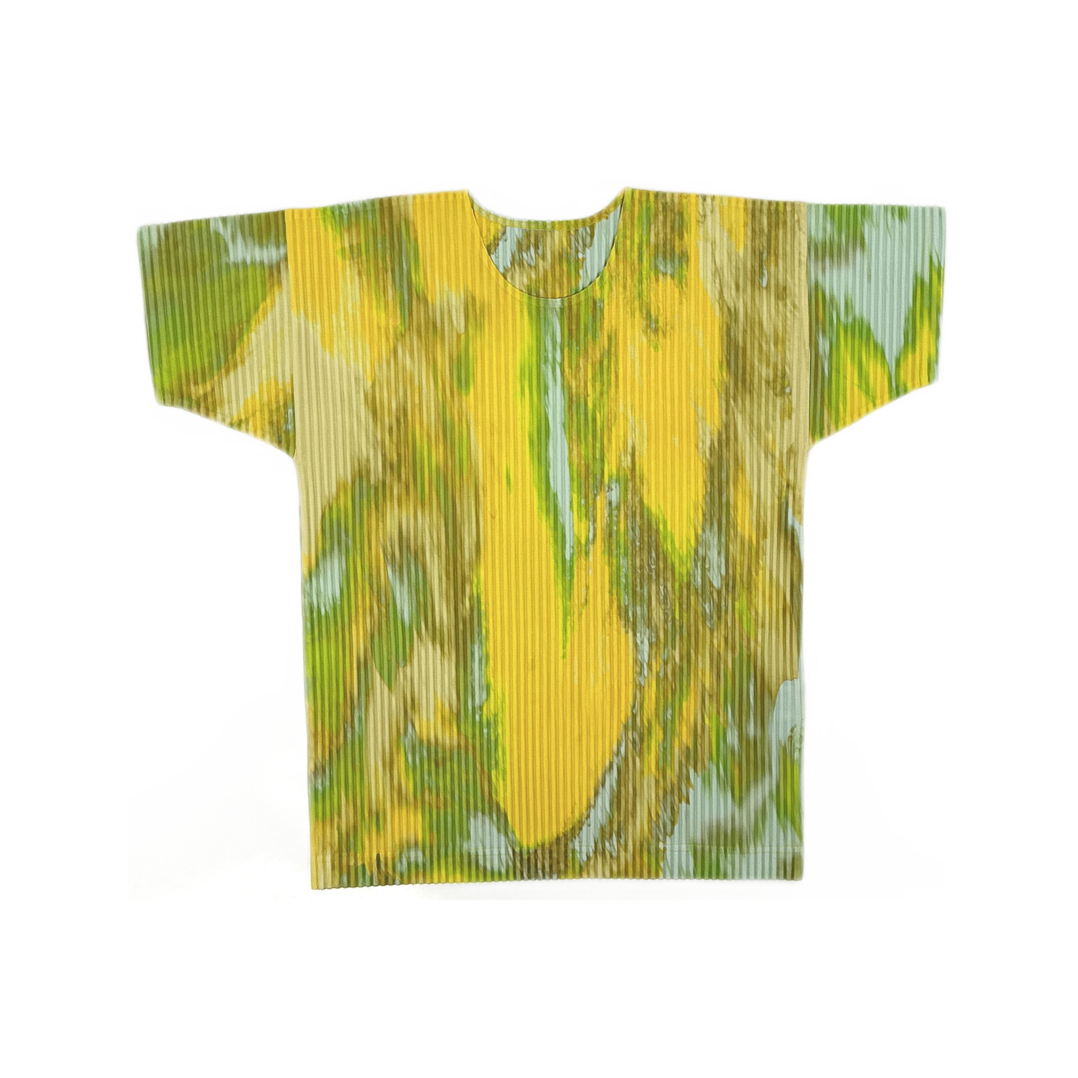 Issey Miyake Homme Plissé Issey Miyake Graphic Pleated T-Shirt Size 3 Size US L / EU 52-54 / 3 - 1 Thumbnail