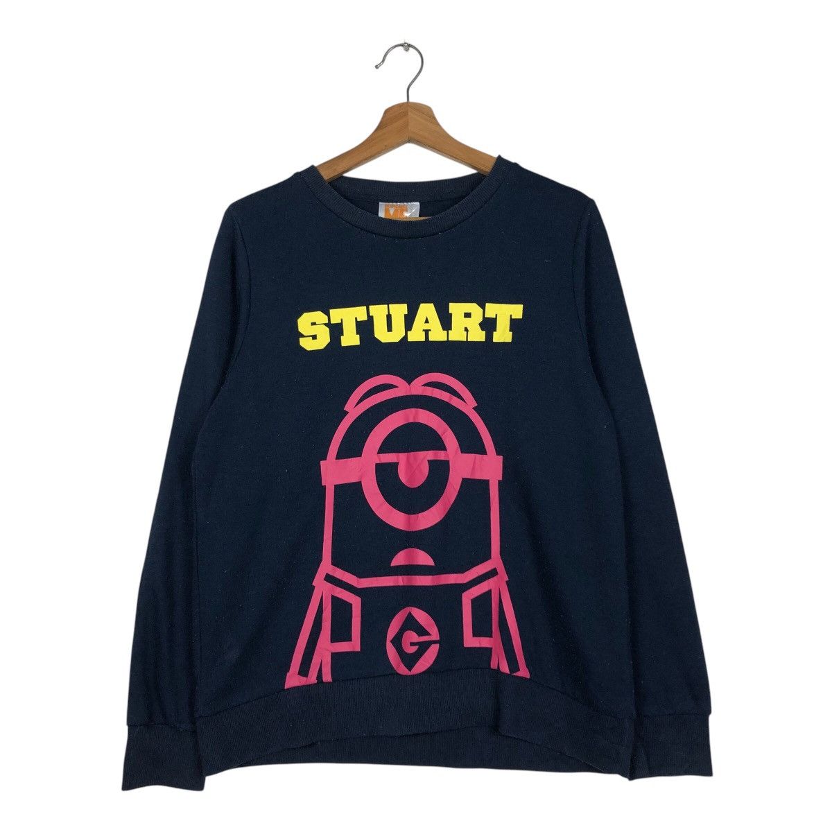 Cartoon Network × Japanese Brand 📌Despicable Minion Made Stuart Sweatshirt Big Logo Size US L / EU 52-54 / 3 - 2 Thumbnail
