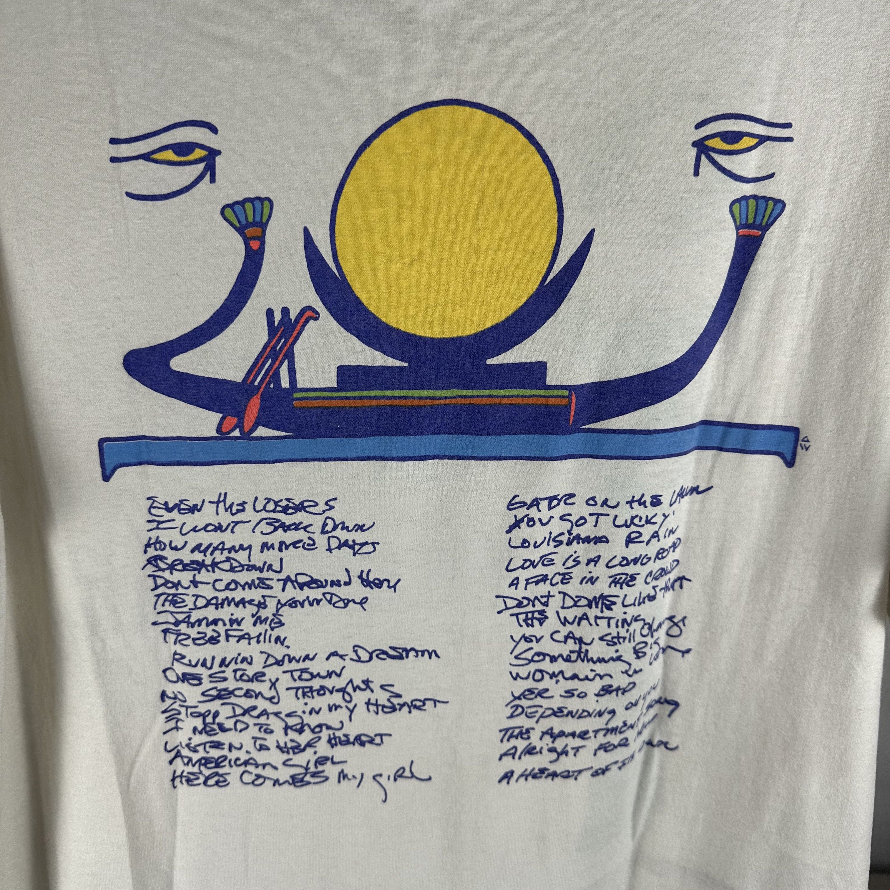 Vintage 1990 Tom Petty and The Heartbreakers Tour Concert T-shirt Size US XL / EU 56 / 4 - 4 Thumbnail