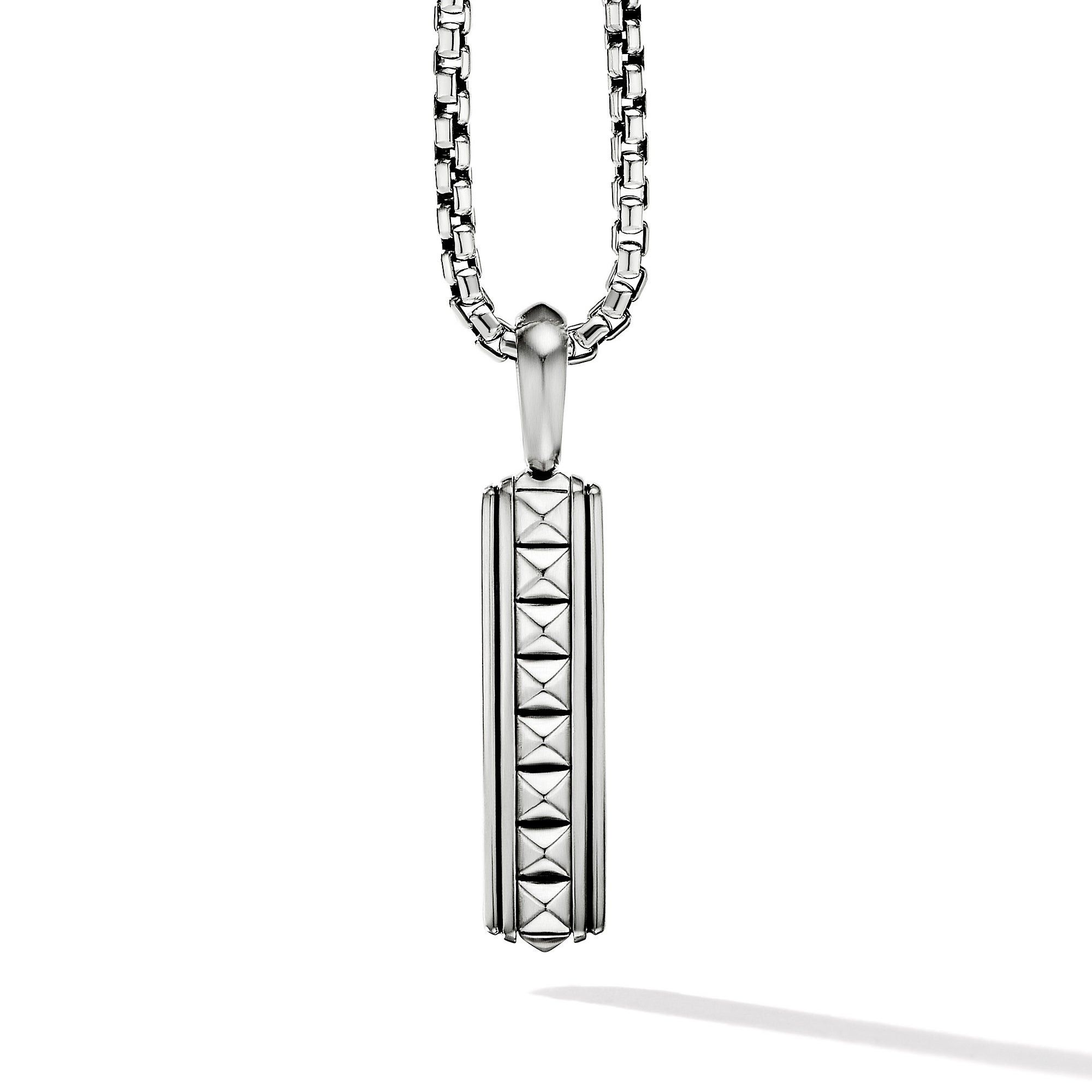 David Yurman o1w1db10526 D25613M /Size 7/Pyramid Ingot Tag in Silver Size ONE SIZE - 1 Thumbnail