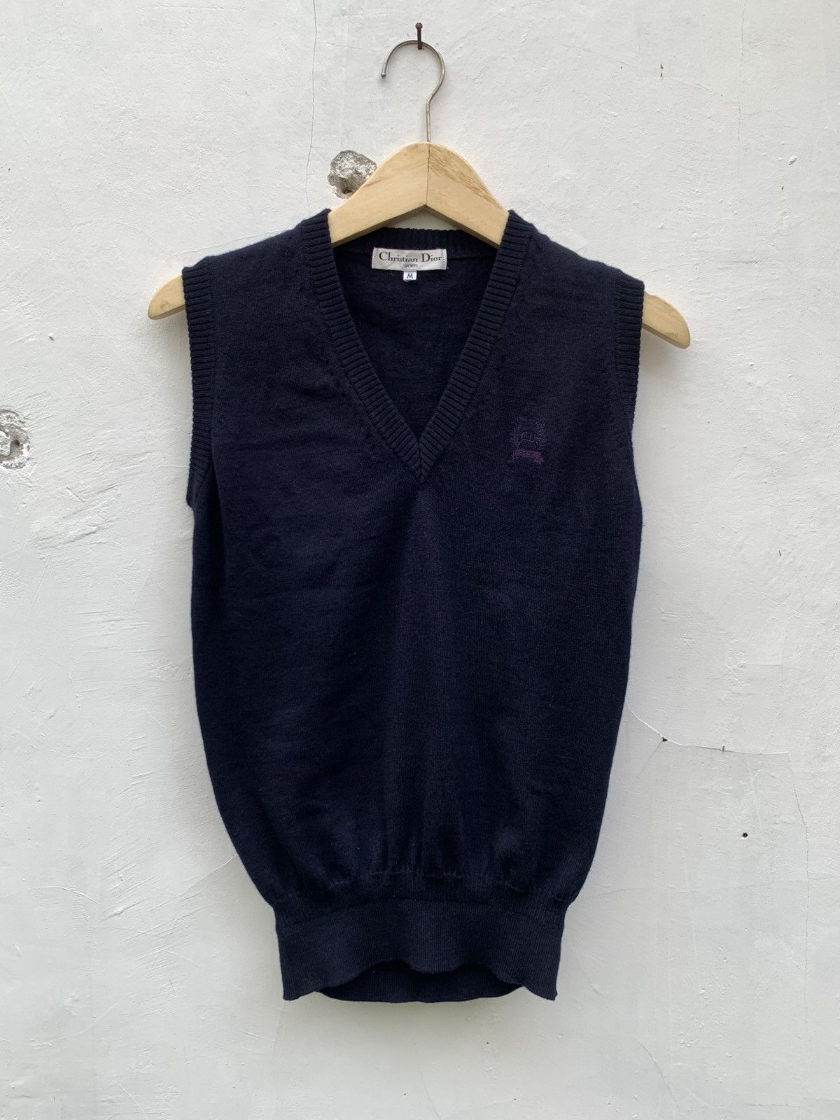 Dior Vintage 80/90’s Christian dior sports knitted vest Size US M / EU 48-50 / 2 - 1 Thumbnail