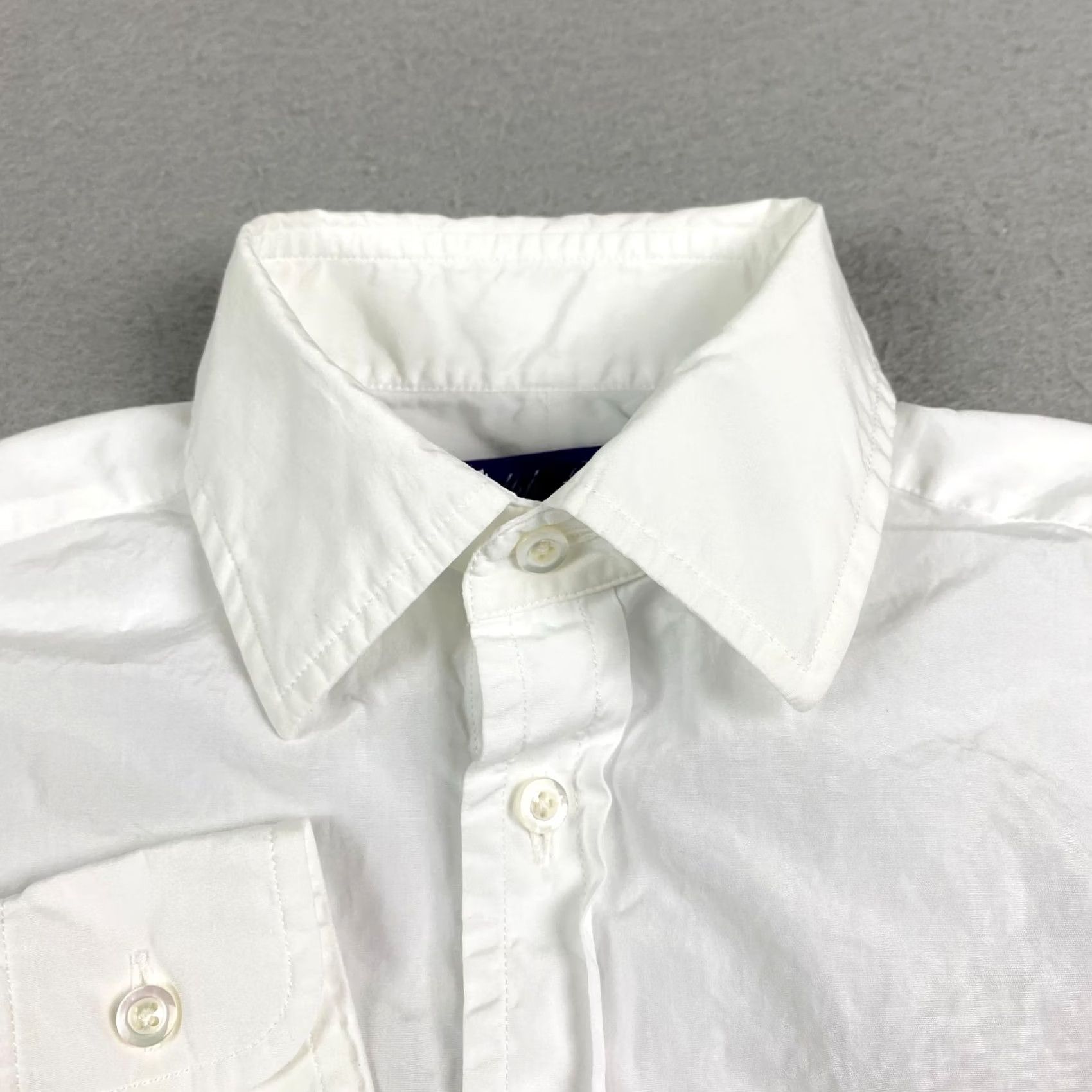 Ralph Lauren Purple Label Ralph Lauren Purple Label Blouse 0 White adrien shirt relaxed Button broadcloth Size XS / US 0-2 / IT 36-38 - 3 Thumbnail