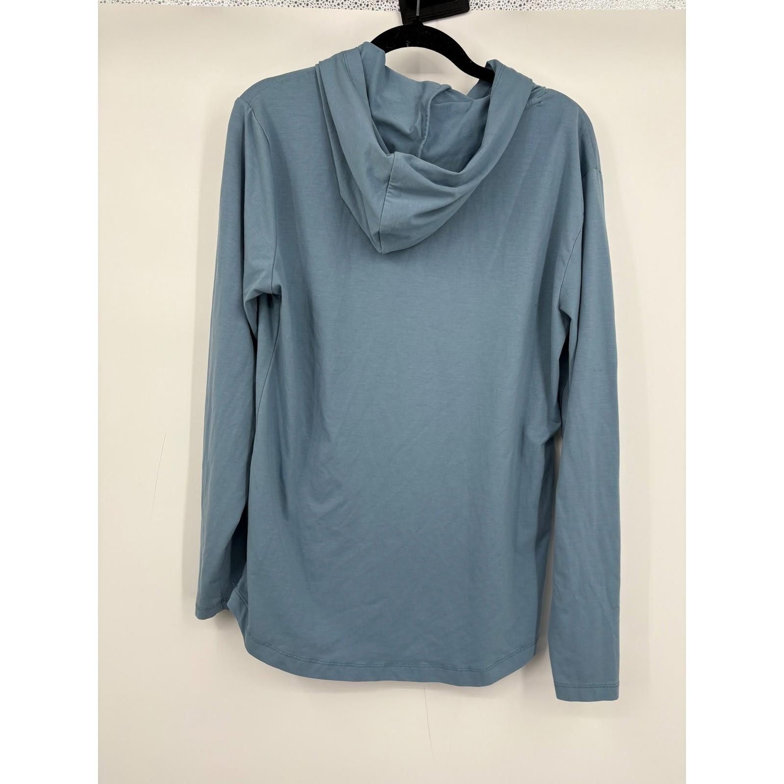 Other X Cuts Curve Hem Hoodie Long Sleeve Blue Men's Size Small Size US S / EU 44-46 / 1 - 5 Thumbnail