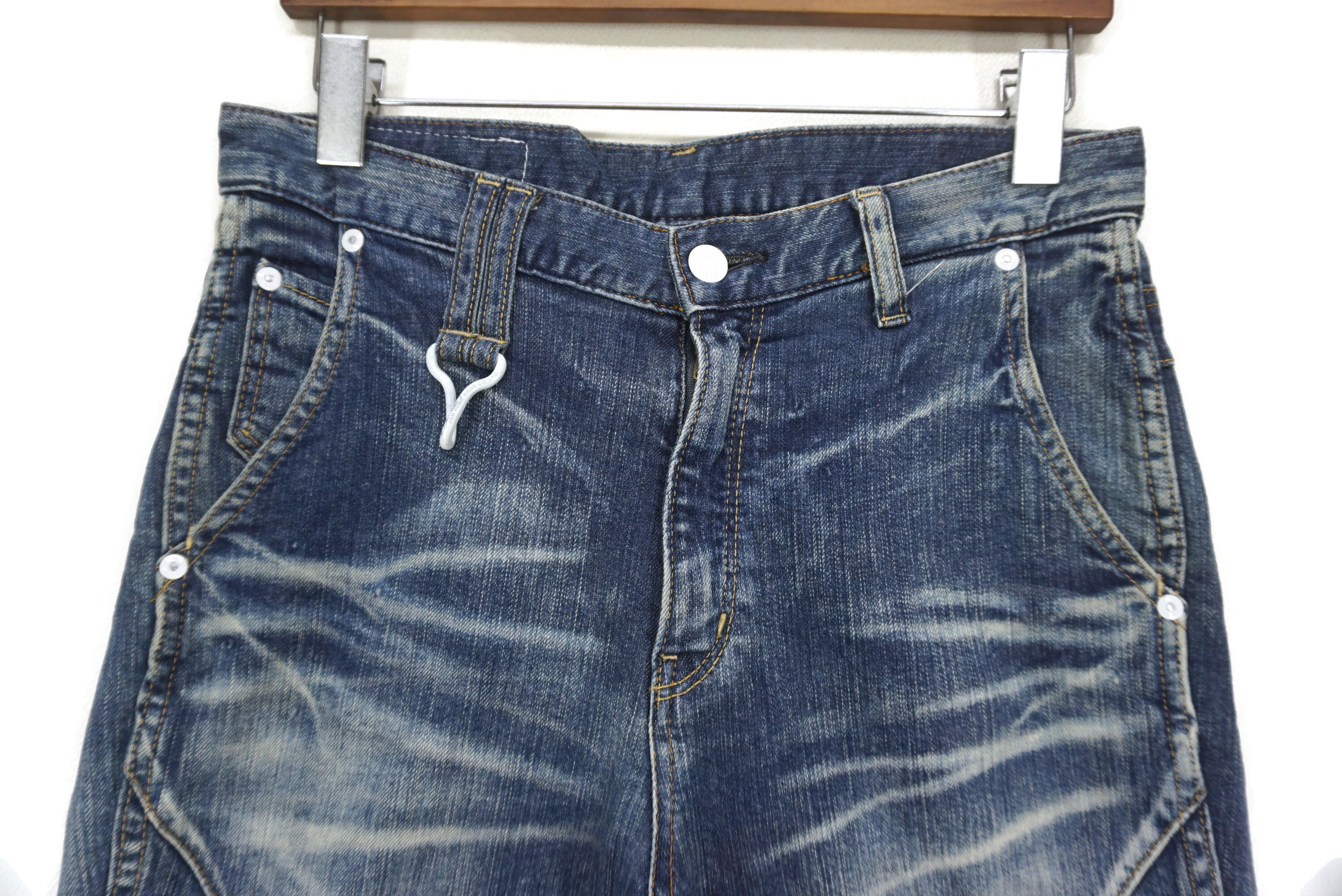 Japanese Brand PPFM x Big John Jeans W31xL33 Buckle Back Slim Skinny Denim Size US 28 / EU 44 - 3 Thumbnail
