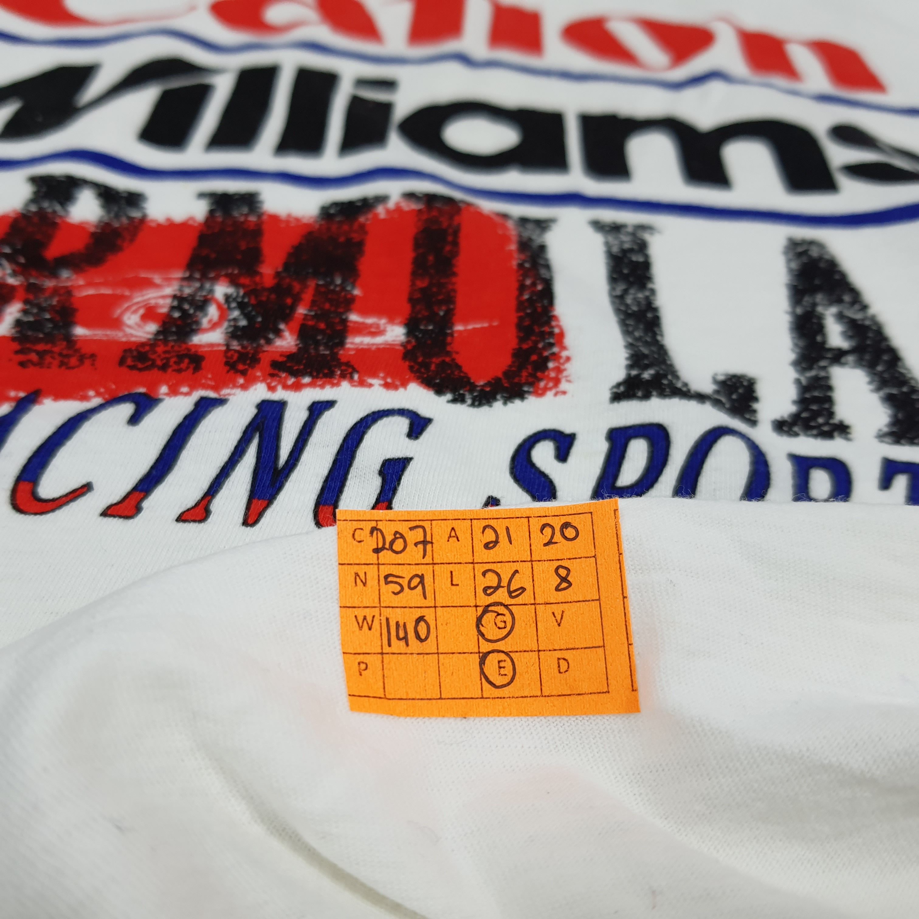 Canon × Japanese Brand × Vintage Vintage Canon Williams Formula 1 Racing Sports Tshirt Size US L / EU 52-54 / 3 - 8 Thumbnail