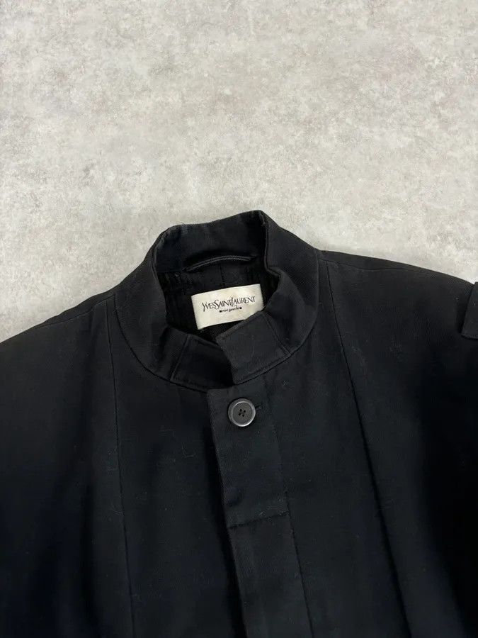 Yves Saint Laurent AW2010 Yves Saint Laurent Classy Officer Buttoned Black Long Wool Coat Size US M / EU 48-50 / 2 - 4 Thumbnail