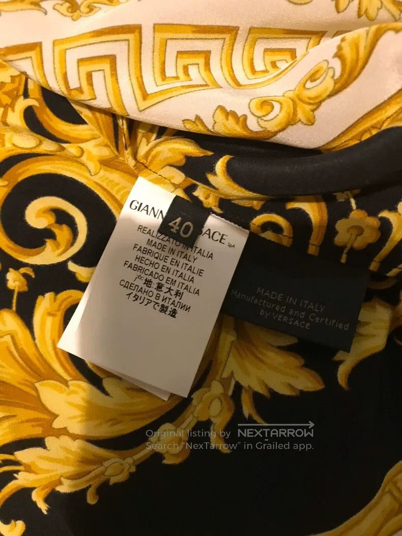 Versace Versace Court style mulberry silk shirt Size US XXS / EU 40 - 3 Thumbnail