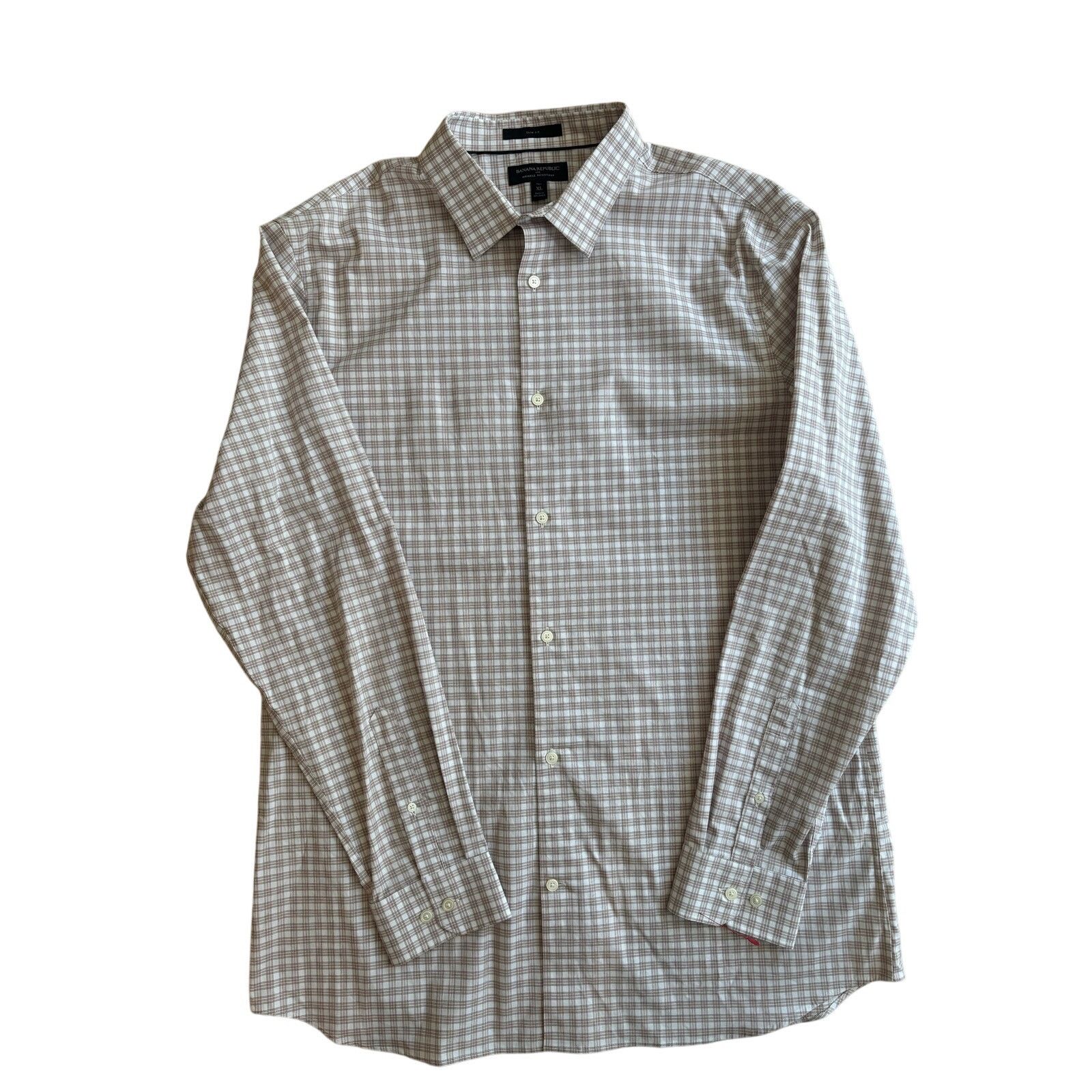 Banana Republic Banana Republic Slim Fit Wrinkle Resistant Dress Shirt XL Size US XL / EU 56 / 4 - 5 Thumbnail