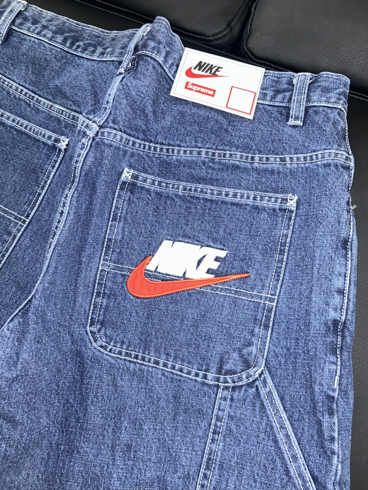 Nike × Supreme Supreme Nike denim short (jorts) | Grailed
