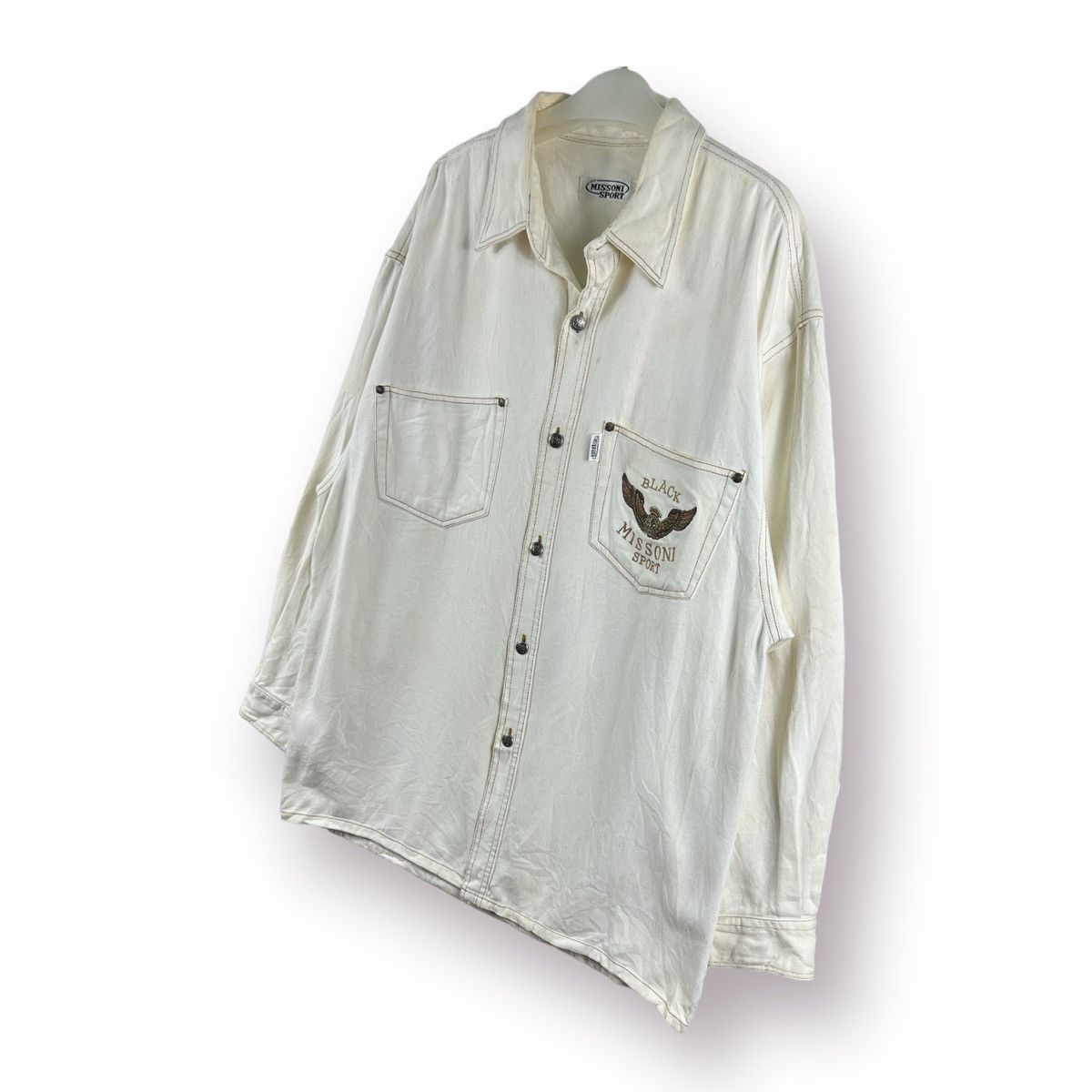 Missoni 🔥 Luxury MISSONI SPORT Denim shirt distressed Size US M / EU 48-50 / 2 - 2 Thumbnail