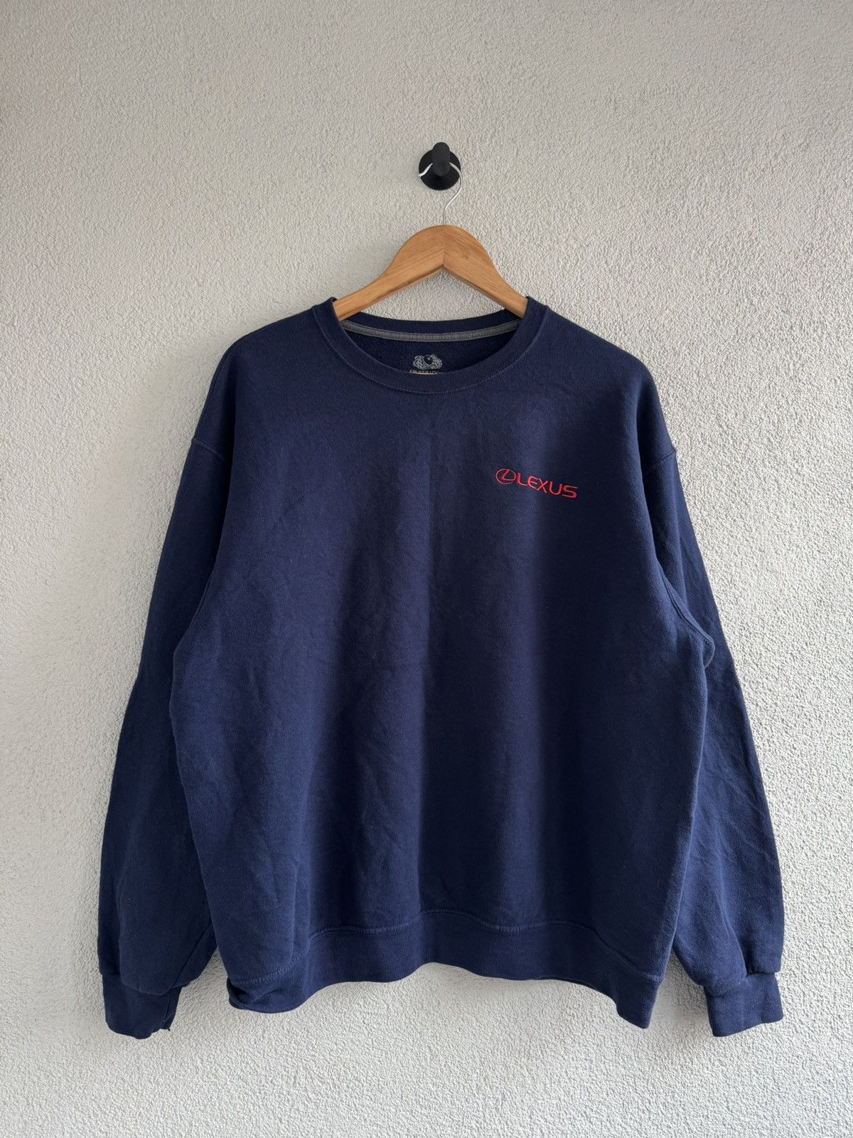 Vintage Vintage Lexus Logo Crewneck Sweatshirt Navy Blue Embroidered Size US XL / EU 56 / 4 - 1 Thumbnail
