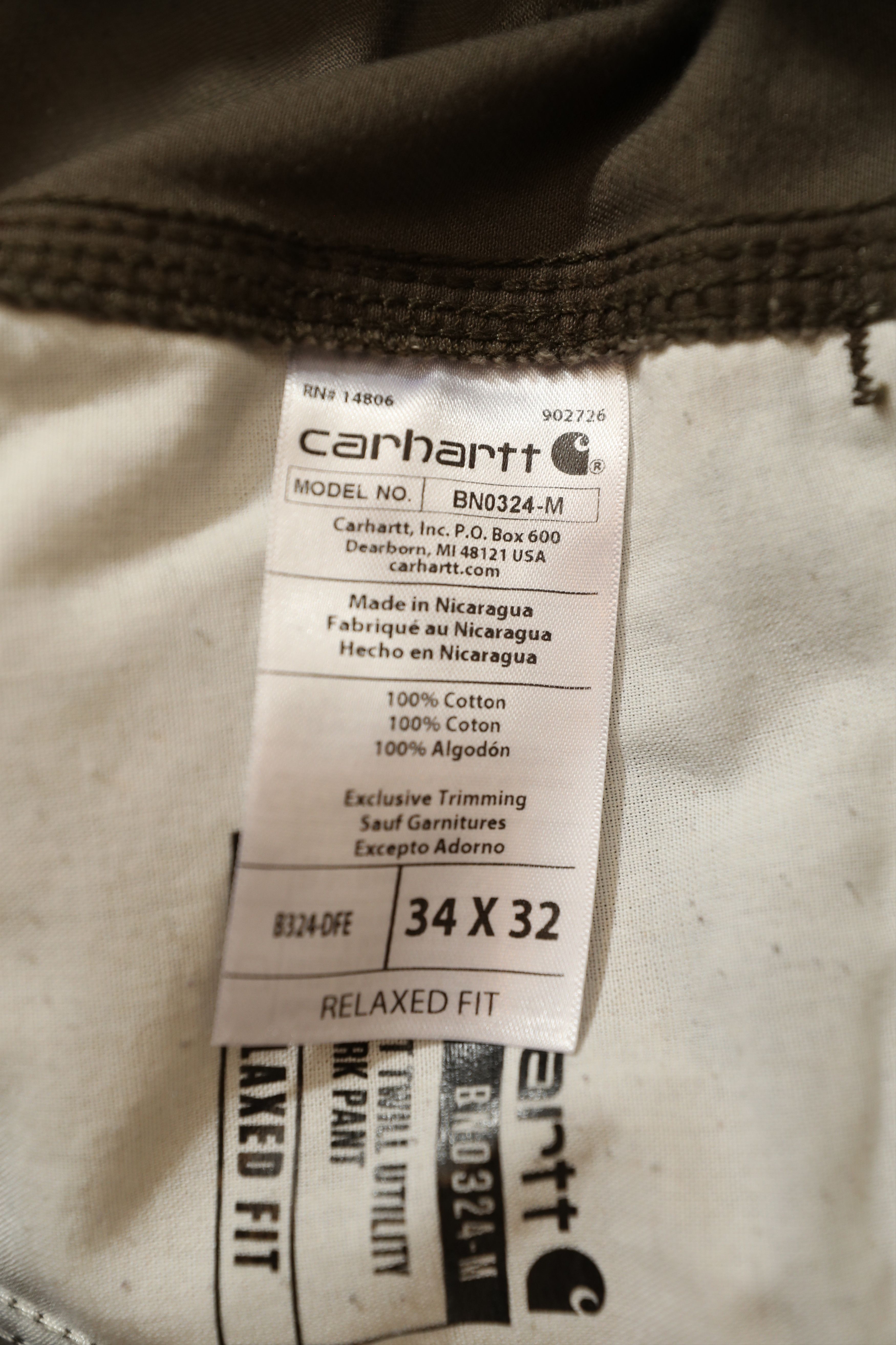 Carhartt Carhartt Relaxed Fit Twill Utility Work Pant (34x32) Size US 34 / EU 50 - 14 Thumbnail