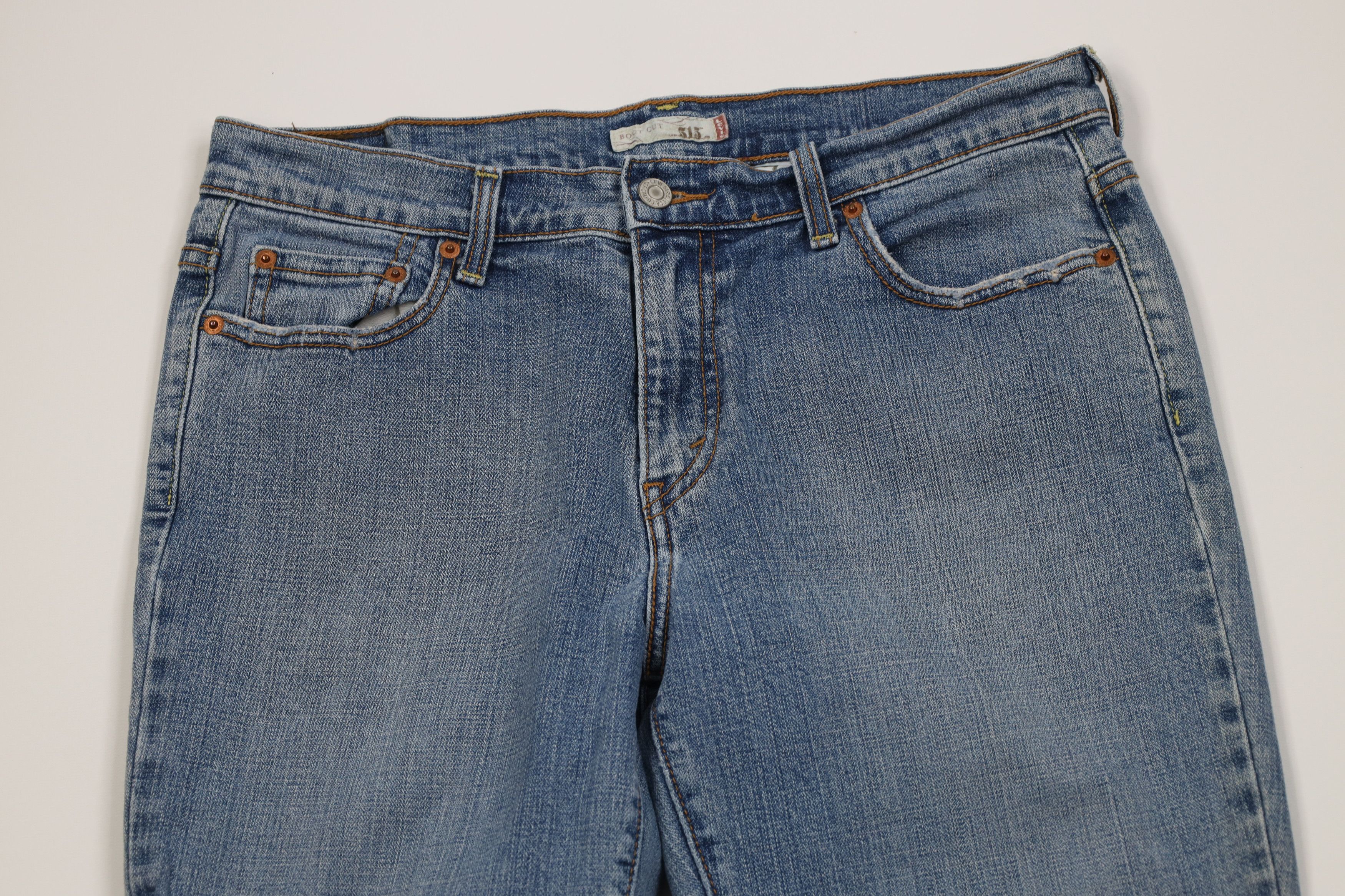 Levi's Vintage Y2K Levis 515 Babydoll Flared Boot Cut Denim Jeans Size 34" / US 12 / IT 48 - 2 Thumbnail