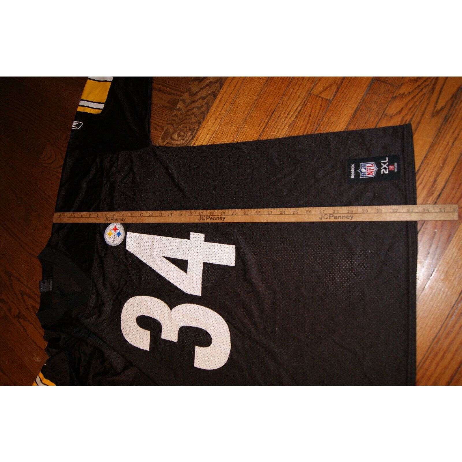 Reebok NFL PITTSBURGH STEELERS #34 RASHARD JERSEY MEN'S 2XL REEBOK Size US XXL / EU 58 / 5 - 9 Thumbnail