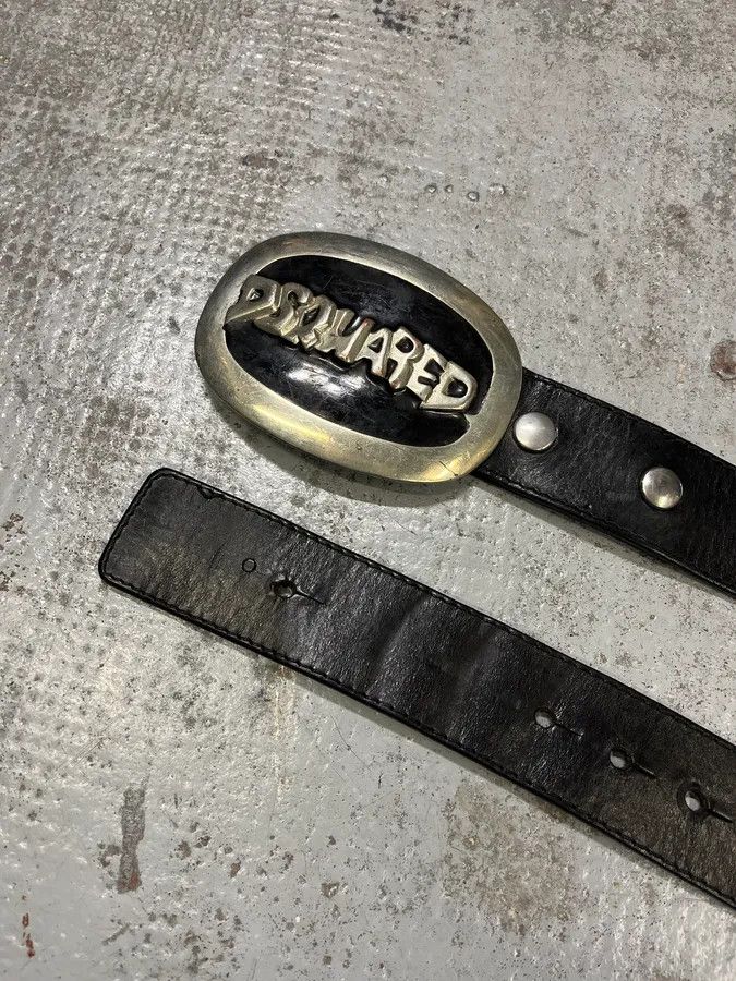 Dsquared2 Dsquared2 Propaganda Buckle Black Belt Size ONE SIZE - 5 Thumbnail