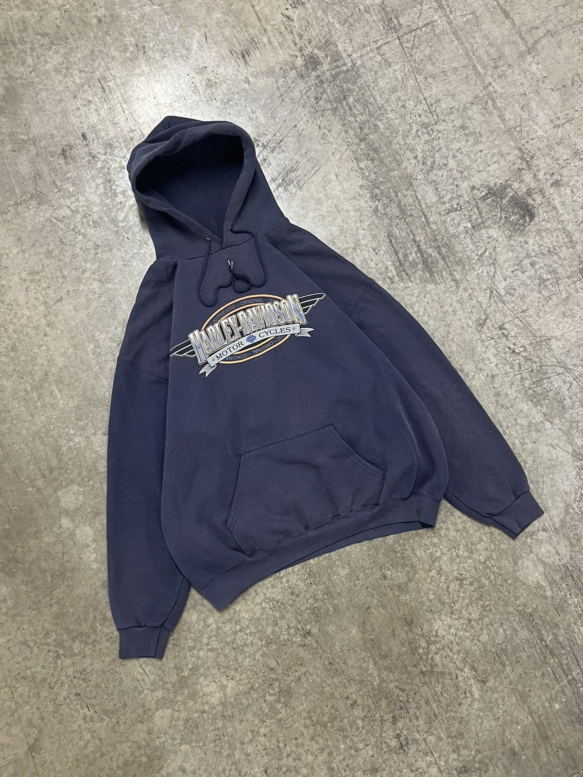Harley Davidson × Vintage Harley Davidson vintage y2k hoodie hype boxy streetwear Size US L / EU 52-54 / 3 - 1 Thumbnail