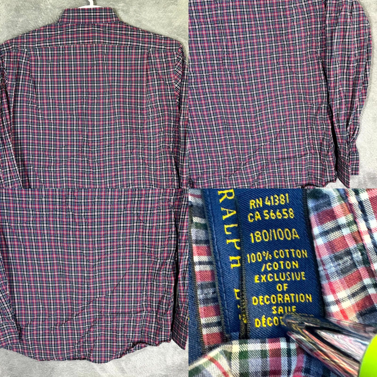 Polo Ralph Lauren Polo Ralph Lauren Men’s Slim Fit Button-Up Shirt Large Multi Plaid 100% Cotton Stretch Size US L / EU 52-54 / 3 - 9 Thumbnail