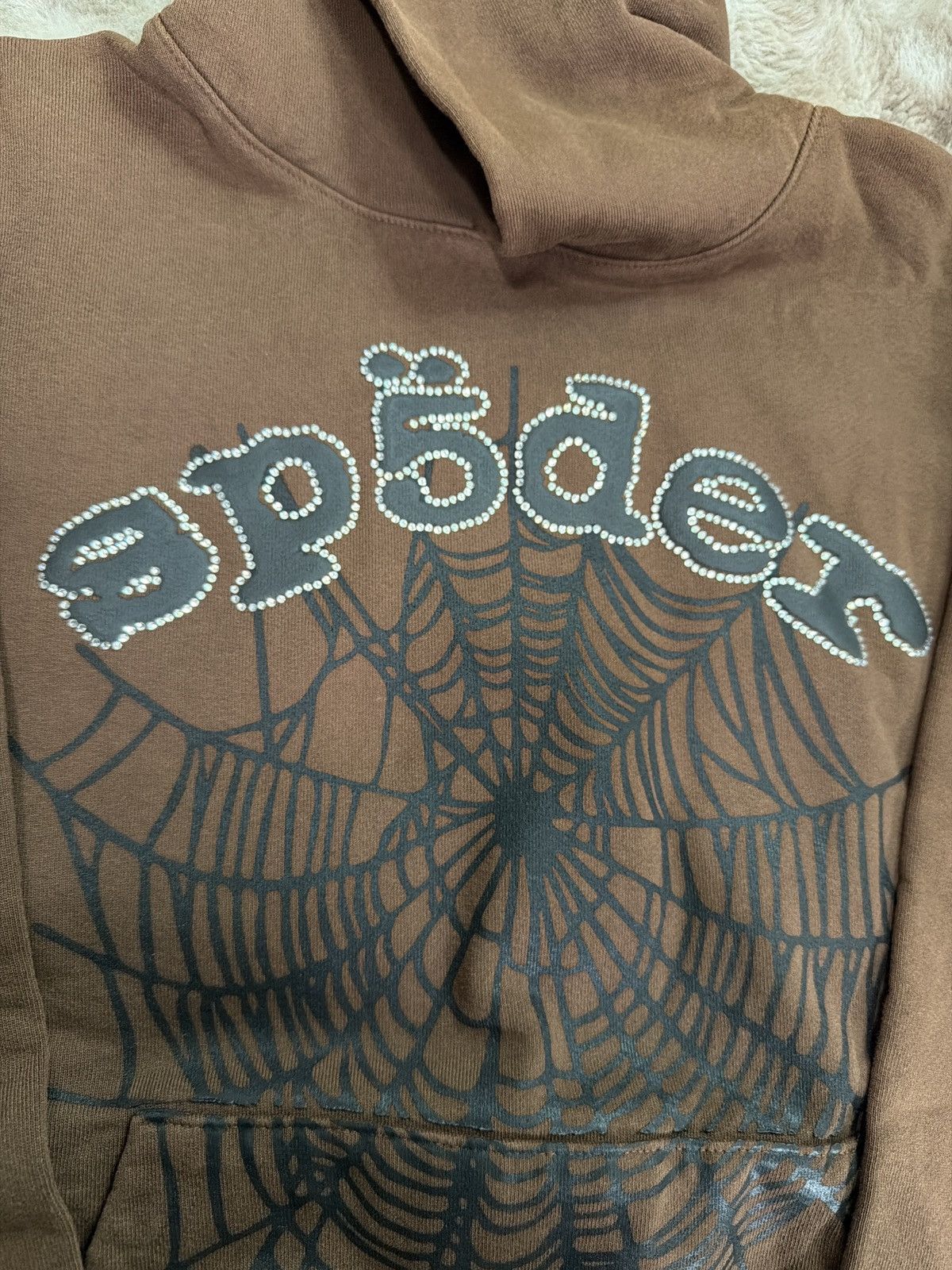 Sp5der Sp5der Rhinestone Hoodie Size US M / EU 48-50 / 2 - 2 Thumbnail