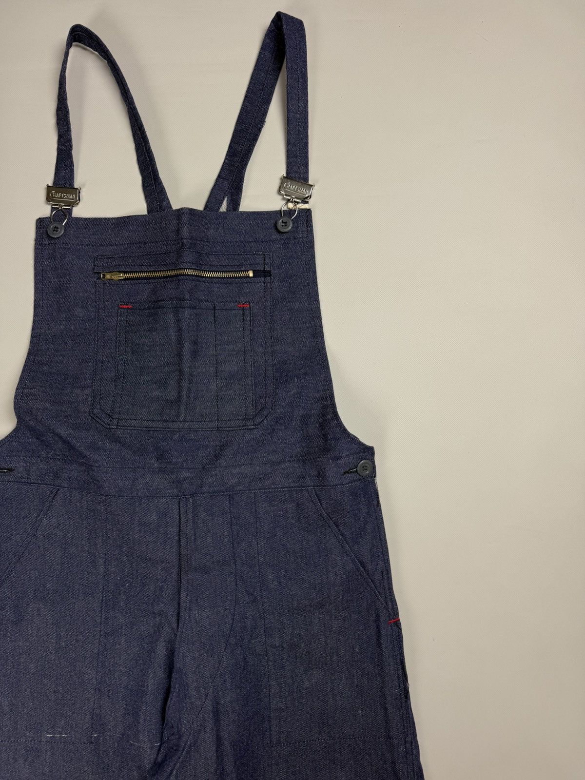Craftsman × Vintage Deadstock VTG Craftsman Workwear Sanfor Shrunk Overalls Bib Size US 36 / EU 52 - 7 Thumbnail