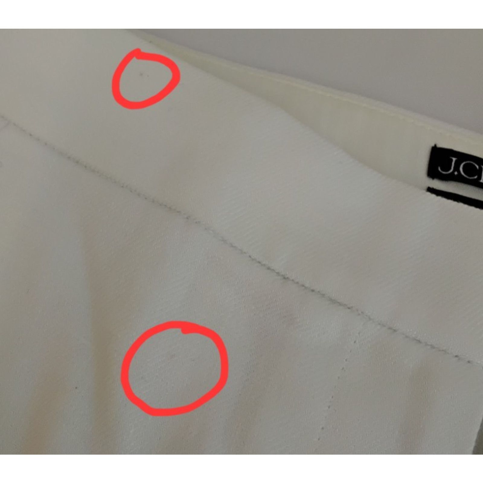 J.Crew J. Crew Kate Straight Leg Pant Womens 2 White Linen Blend Size 26" / US 2 / IT 38 - 9 Thumbnail