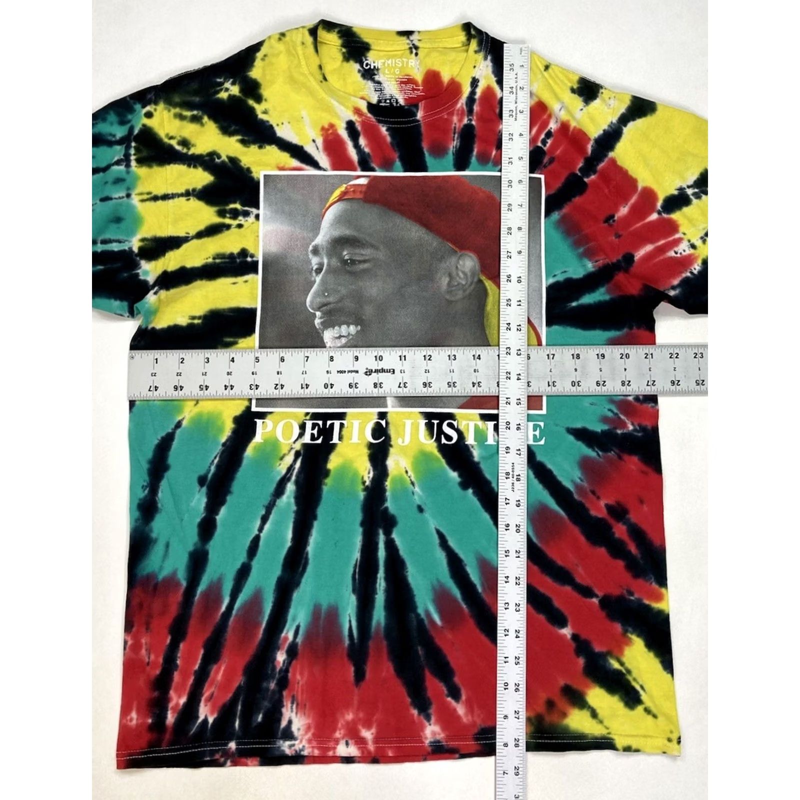 Vintage Tupac 2pac Shakur Poetic Justice Movie Graphic Tie Dye T-shirt Men Large Size US L / EU 52-54 / 3 - 5 Thumbnail