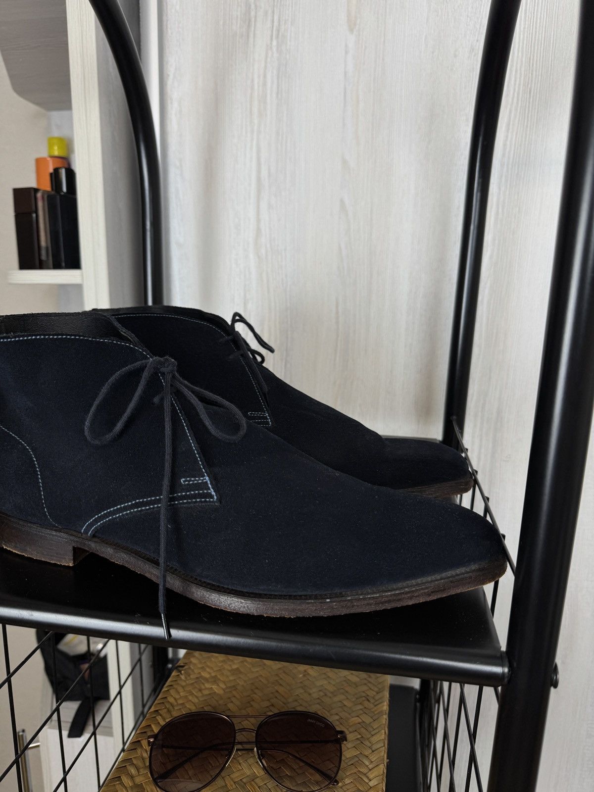 Crockett & Jones Crockett & Jones Milton Blue Suede Chukka Boots Shoes Men's Size US 10.5 / EU 43-44 - 2 Thumbnail