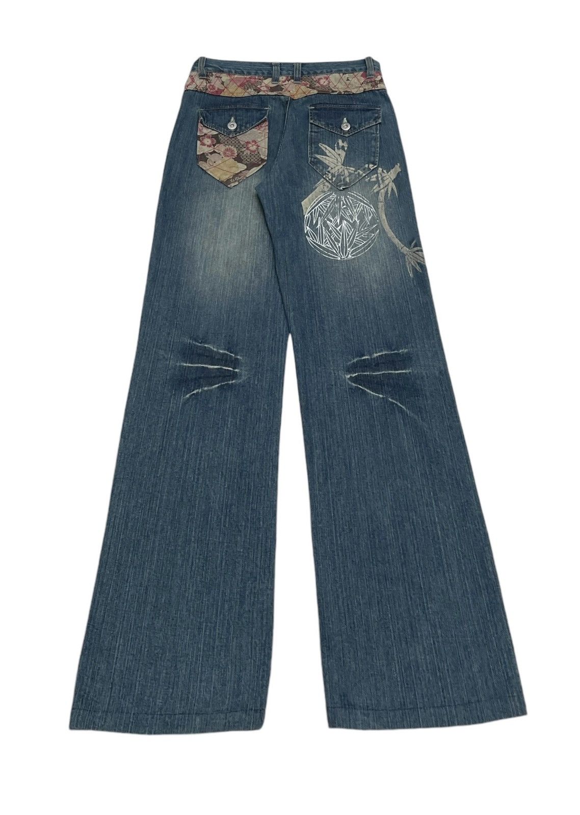 If Six Was Nine × Japanese Brand Rare Design Vintage Japanese Brand Sukajan Jeans 1990s Size US 35 - 2 Thumbnail
