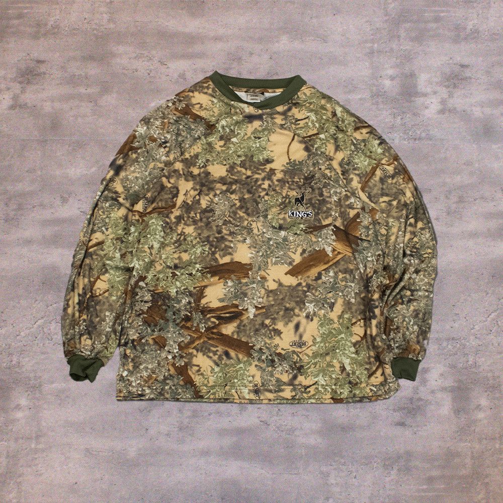 Realtree Y2K 2000's 00's Winter Real Tree Camo Long Sleeve T-Shirt Size US L / EU 52-54 / 3 - 1 Thumbnail