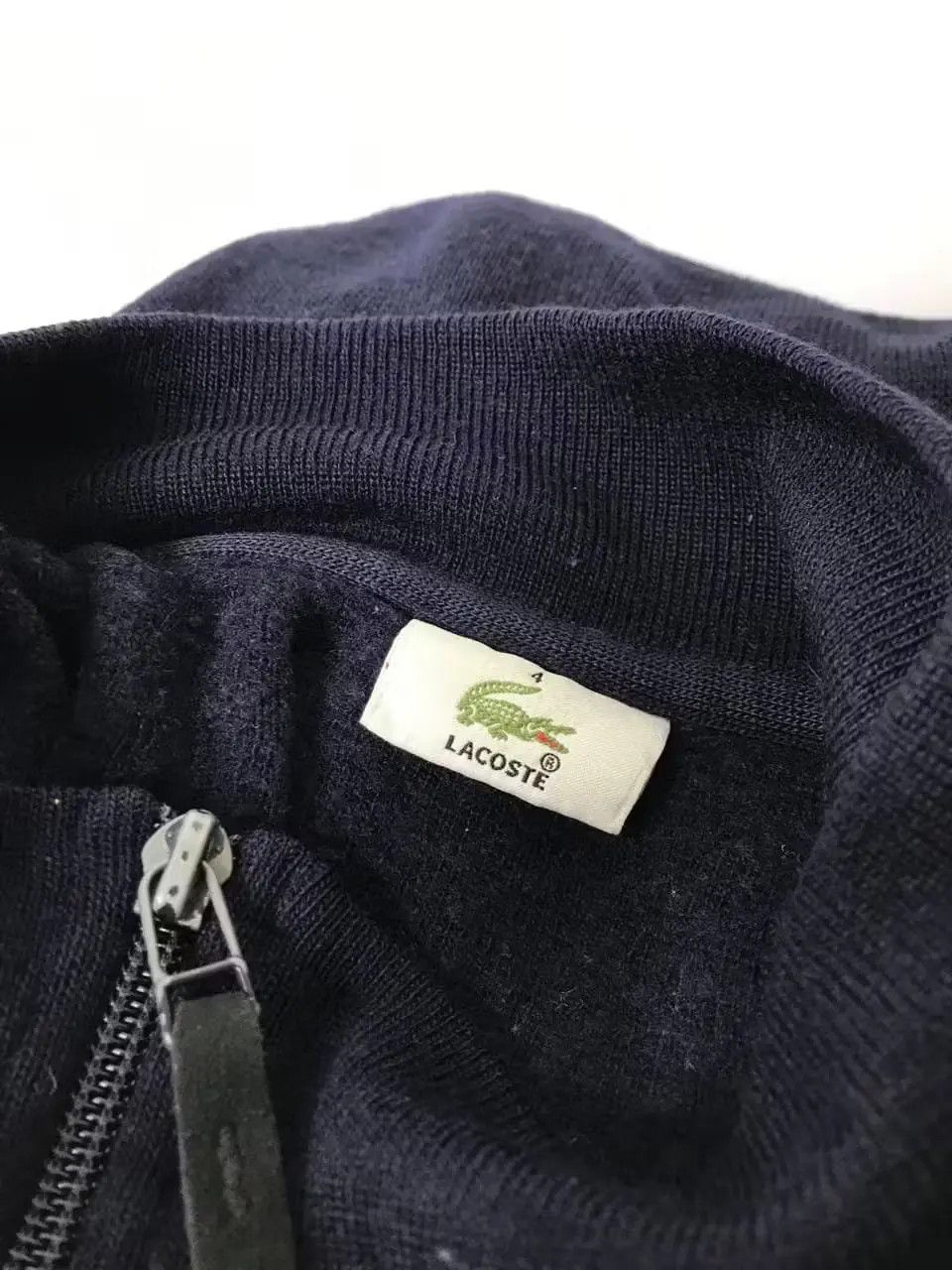 Designer × Lacoste × Vintage Vintage Lacoste full zip knit jumper size M Size US M / EU 48-50 / 2 - 3 Thumbnail