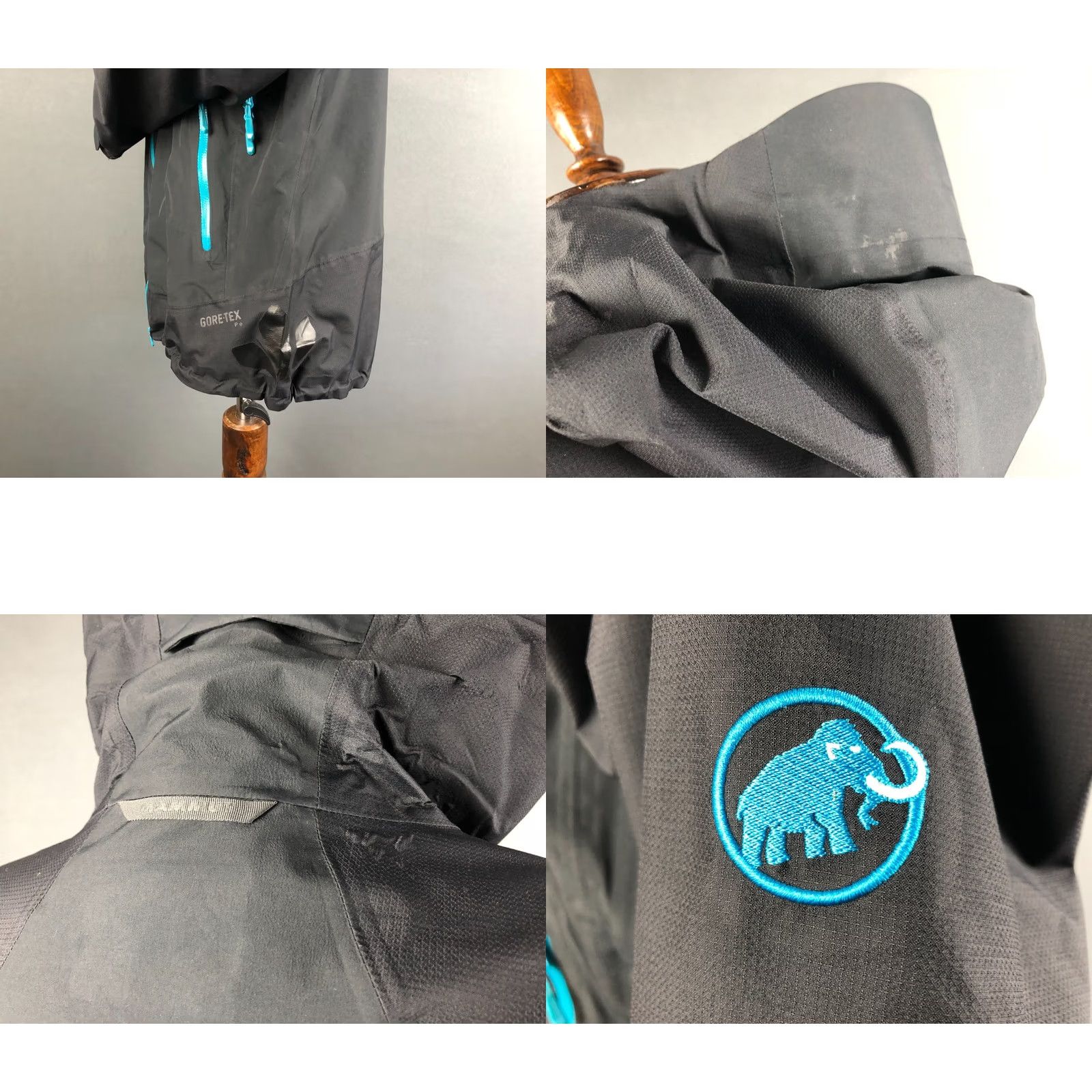 Mammut Mammut Windbreaker Jacket Women L Black Polyamide Full Zip Hooded Windbreaker Womens Regular Fit Size L / US 10 / IT 46 - 8 Thumbnail