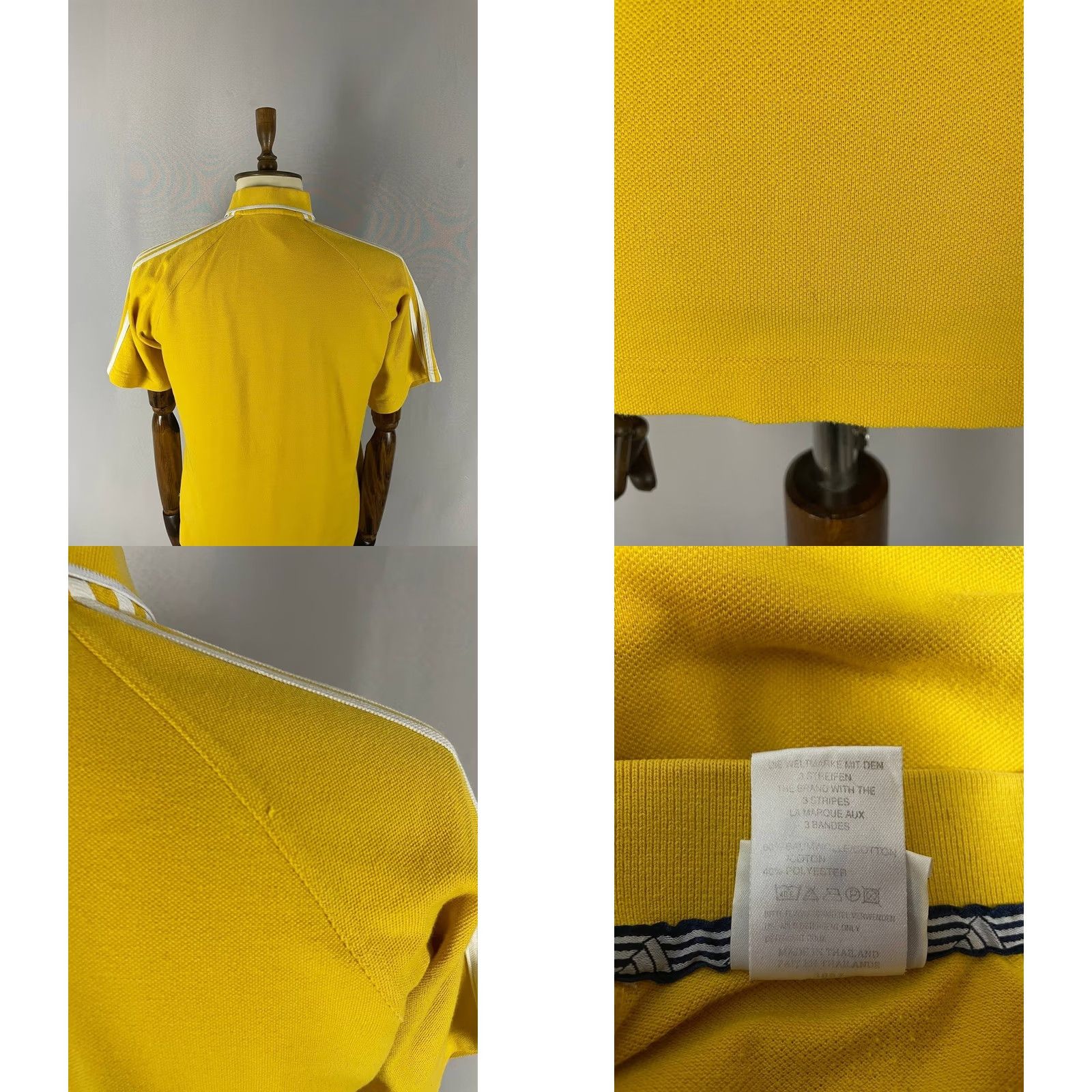 Adidas Adidas Polo Shirt Mens Size M Yellow Golf Short Sleeve Cotton Collared Button Size US M / EU 48-50 / 2 - 9 Thumbnail