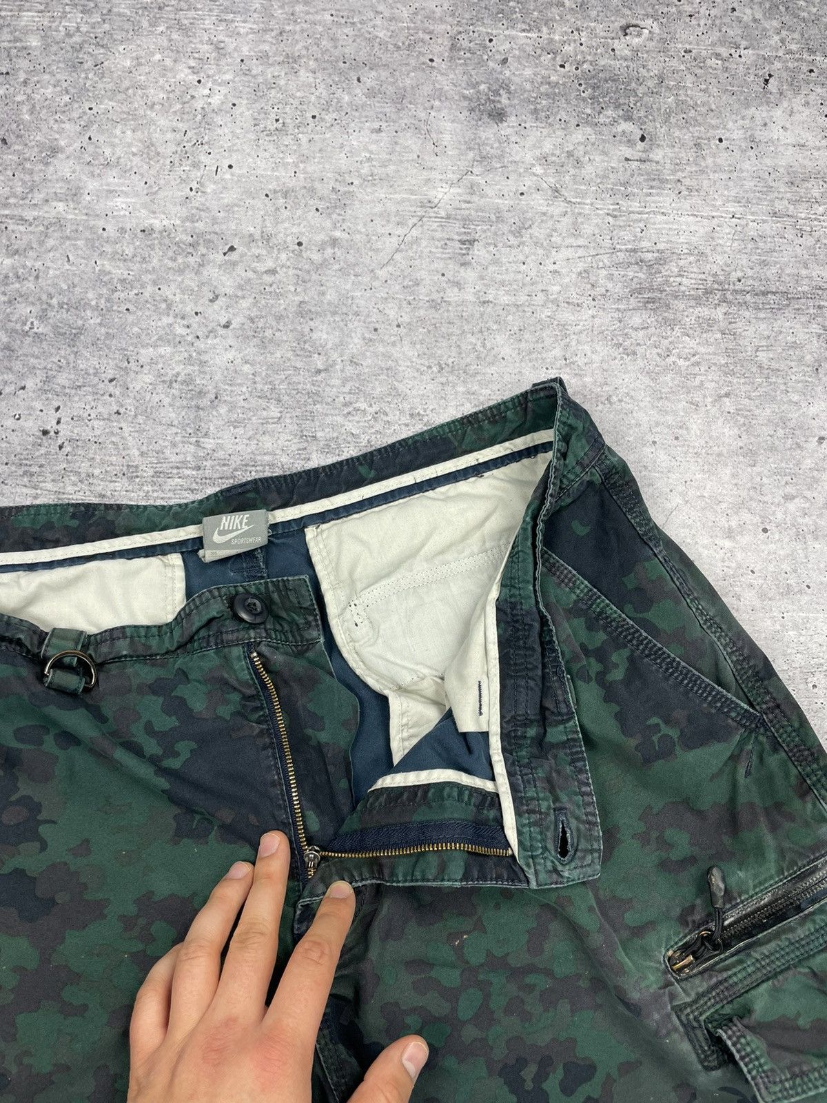Nike Vintage Nike 90’s Y2K Style Drill Military Cargo Shorts Size US 34 / EU 50 - 12 Thumbnail