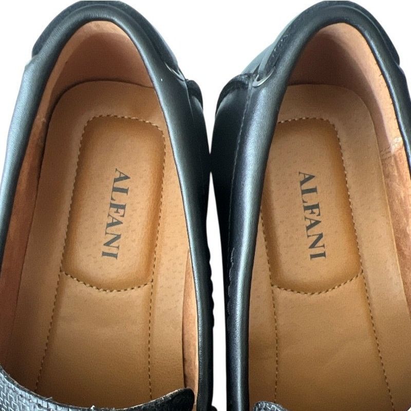 Alfani Alfani Black Driver Bit Moc-Toe Len Toe Loafers Shoes, 7M Size US 7 / EU 40 - 6 Thumbnail