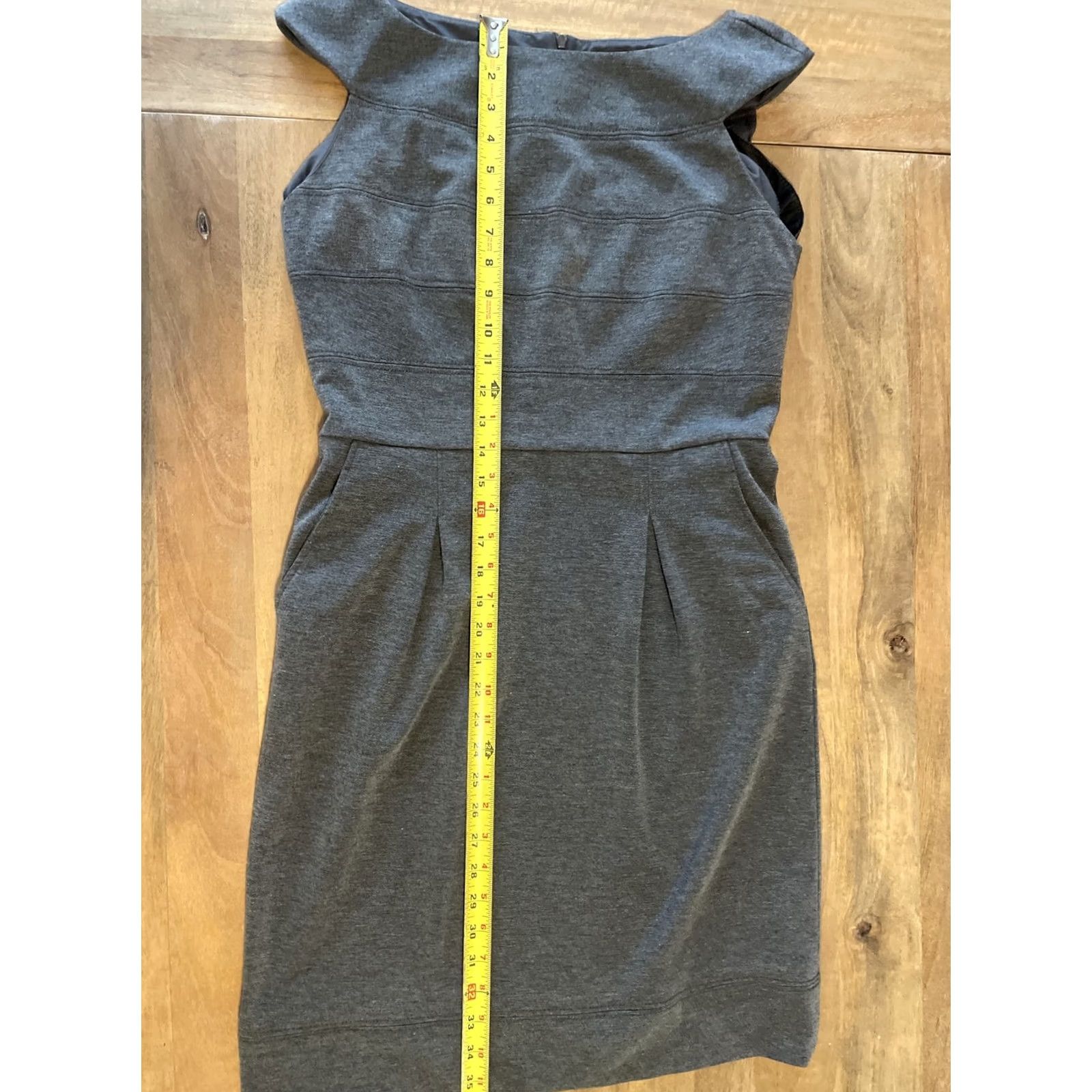 Ralph Lauren Ralph Lauren LRL Size 10 Women Gray Sleeveless Sheath Career Dress Knee Length Dress Size L / US 10 / IT 46 - 4 Thumbnail