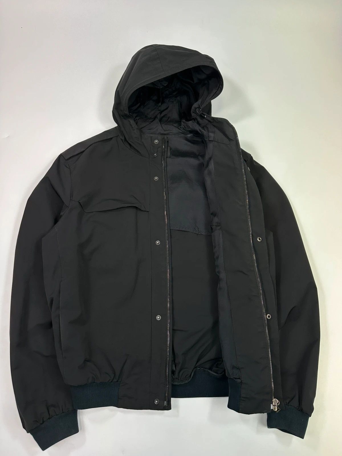 Prada Prada Milano FW07 Technical Waterproof Black Hooded Jacket Size US M / EU 48-50 / 2 - 8 Thumbnail