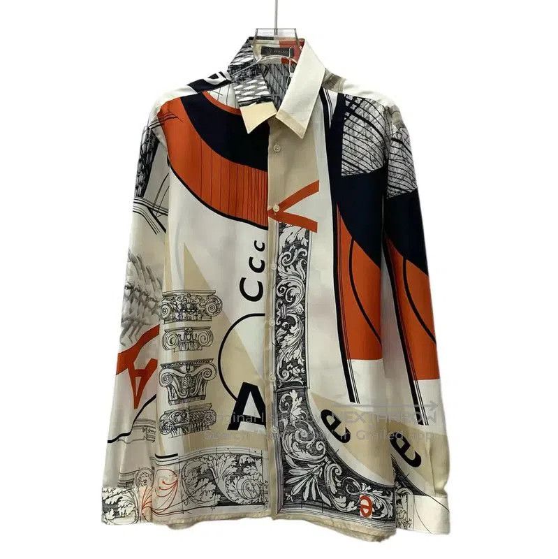 Versace Versace Multi-Colored Graphic Men's Shirt . Size US M / EU 48-50 / 2 - 1 Thumbnail