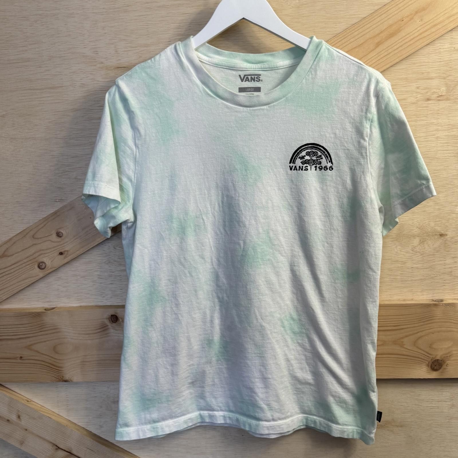 Designer Vans Everyday Rainbow Tie Dye Boyfriend T-Shirt Size L / US 10 / IT 46 - 2 Thumbnail