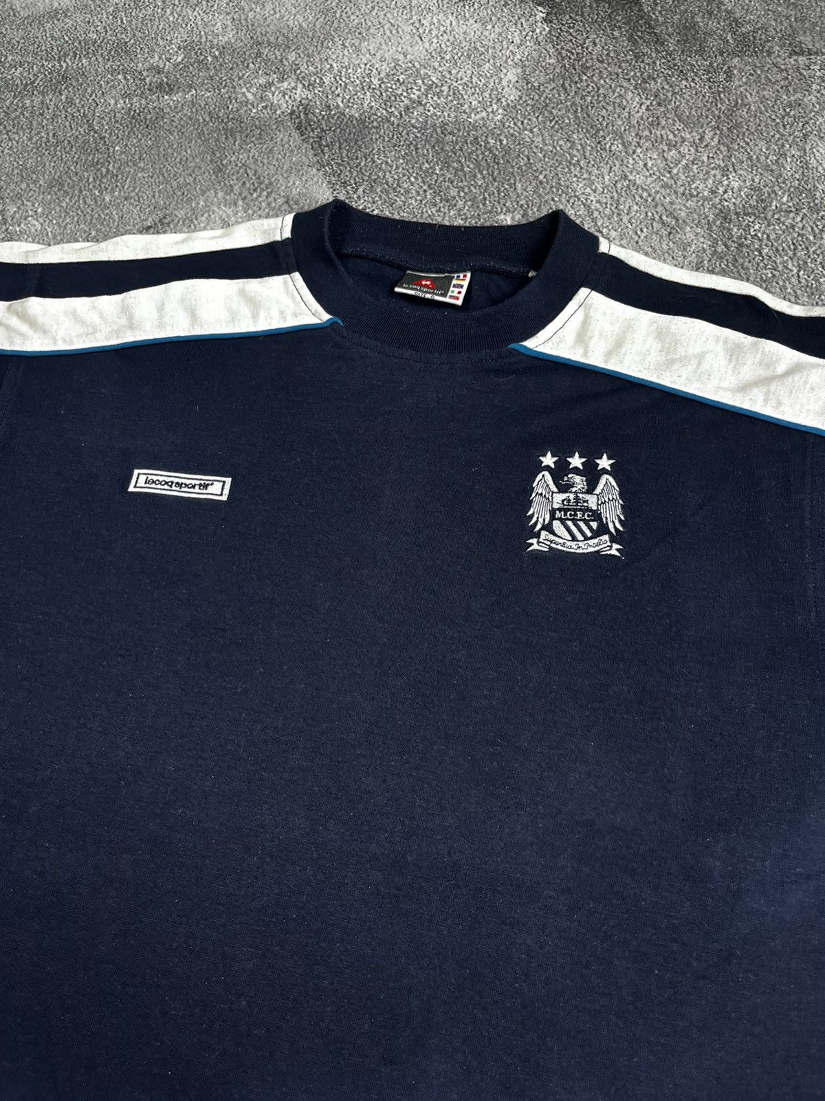 Le Coq Sportif 1999-00 Manchester City LeCoqSportif Cotton Tee Size US S / EU 44-46 / 1 - 2 Thumbnail