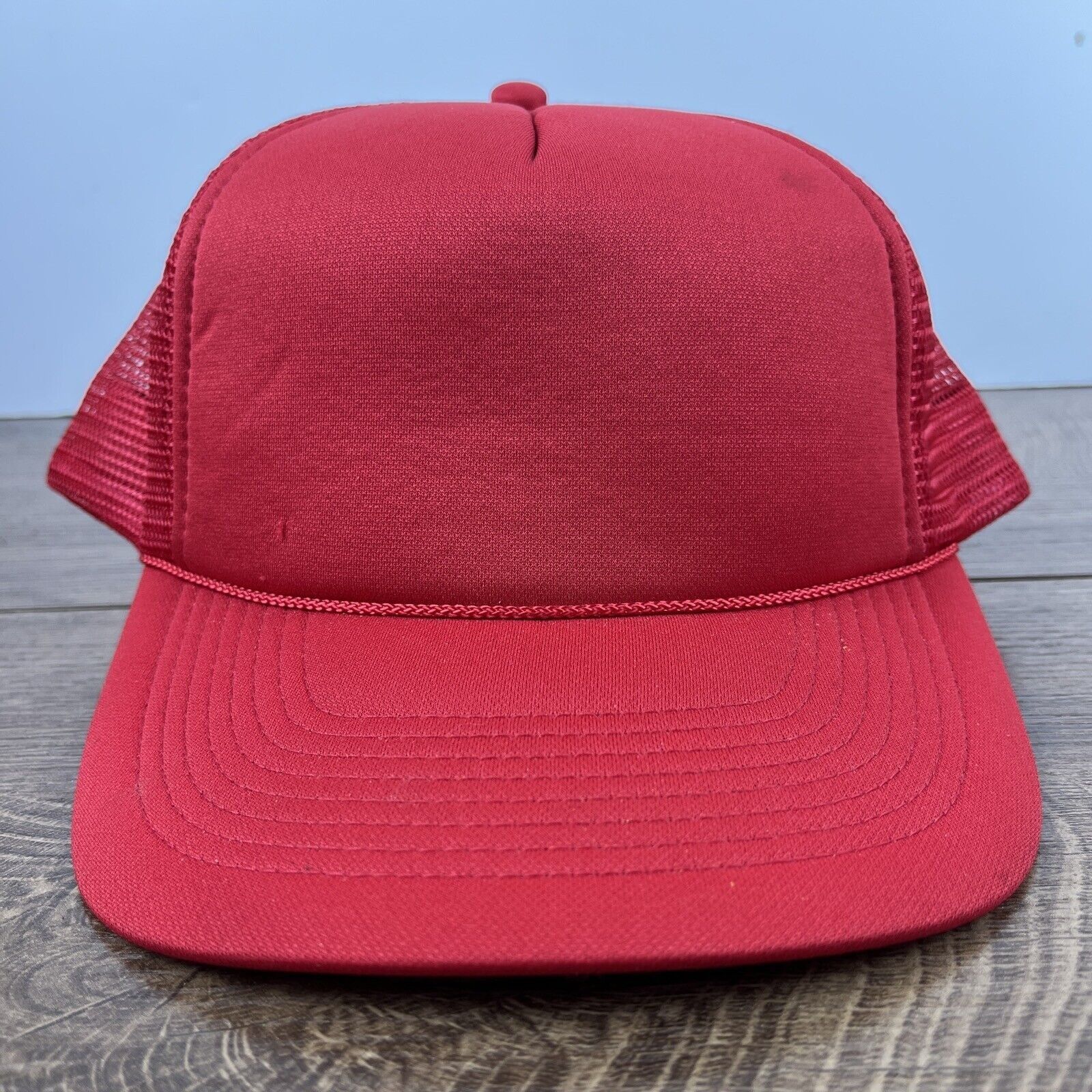 Other Plain Red Trucker Hat Red Hat Adjustable Adult Size Hat Red Size ONE SIZE - 2 Thumbnail