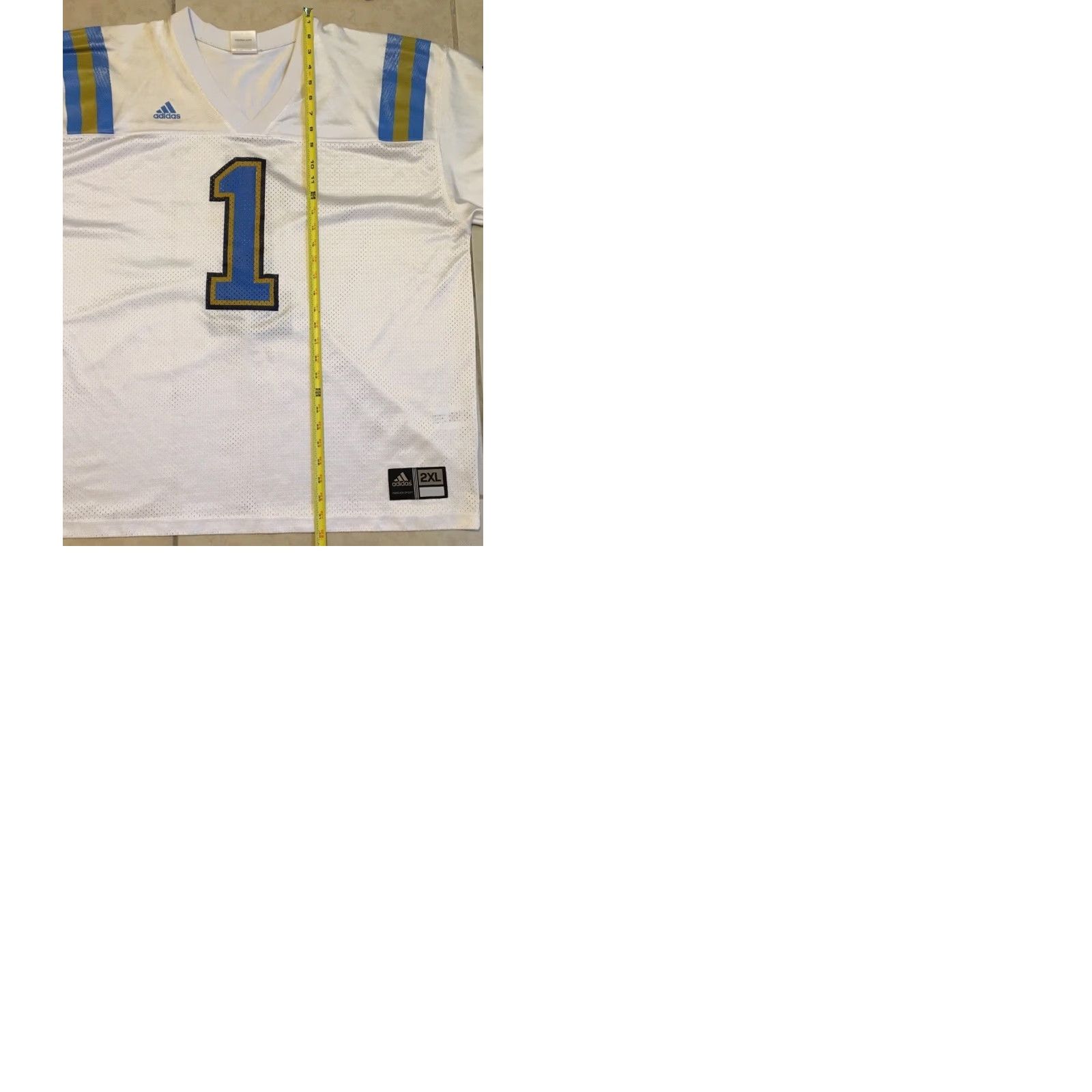 Adidas VINTAGE Adidas Faded #1 Football Jersey XXL Football Jersey Size US XXL / EU 58 / 5 - 9 Thumbnail