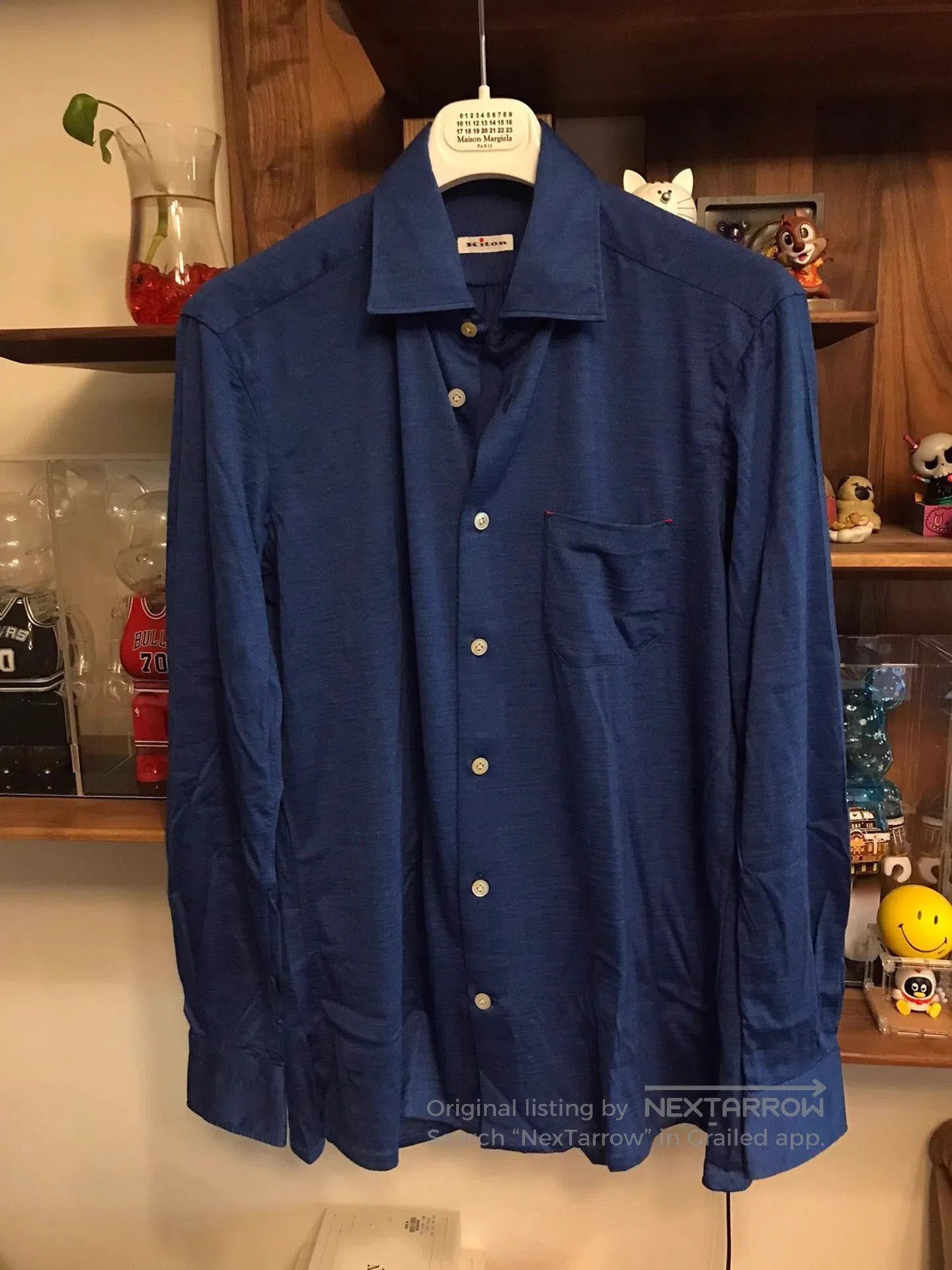 Kiton Blue Long-Sleeve Button-Up Shirt. Size US XXS / EU 40 - 1 Thumbnail