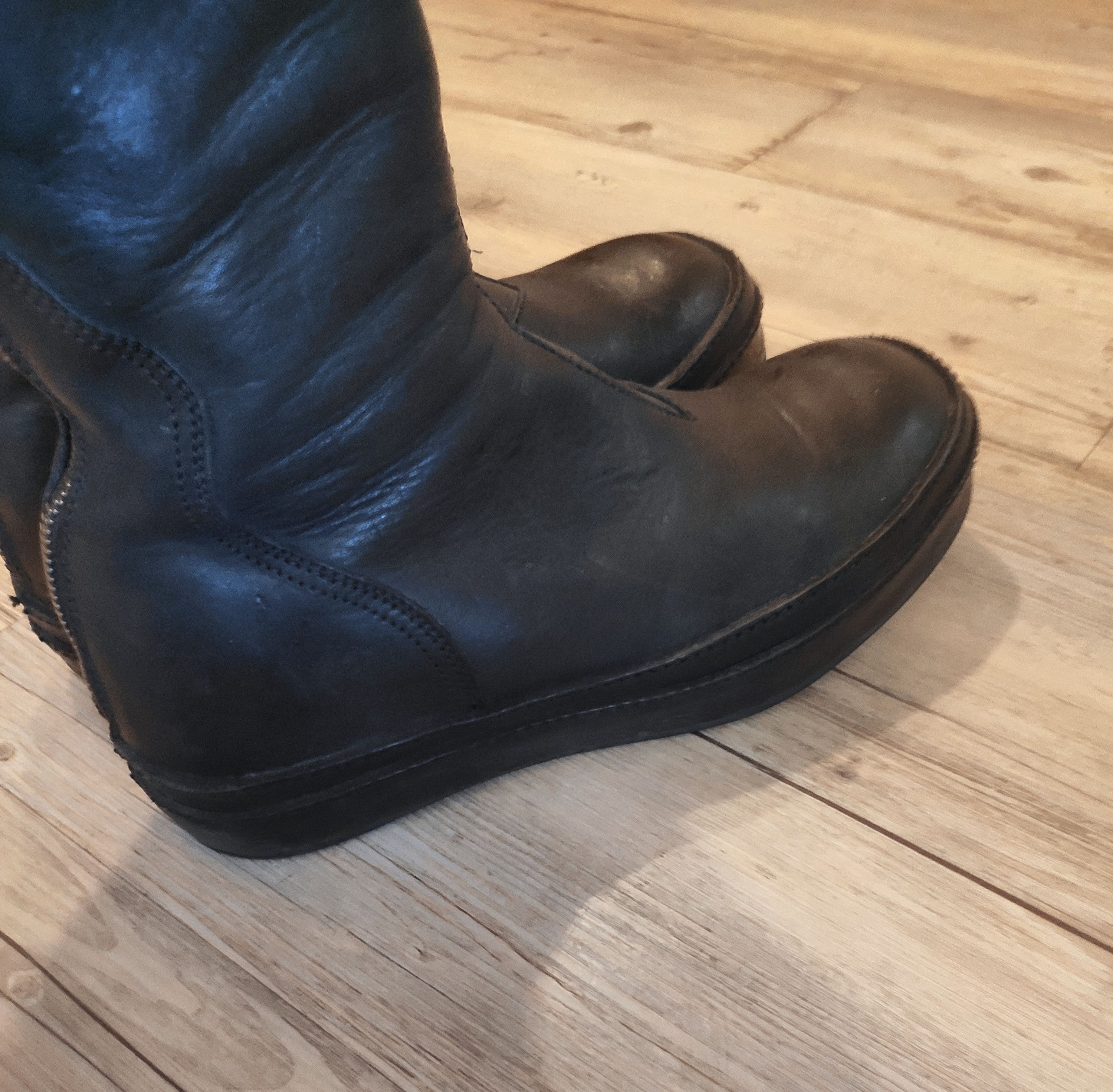 Julius GRAIL! FW12 backzip boots.Like Rick Owens or Guidi Size US 9.5 / EU 42-43 - 10 Thumbnail