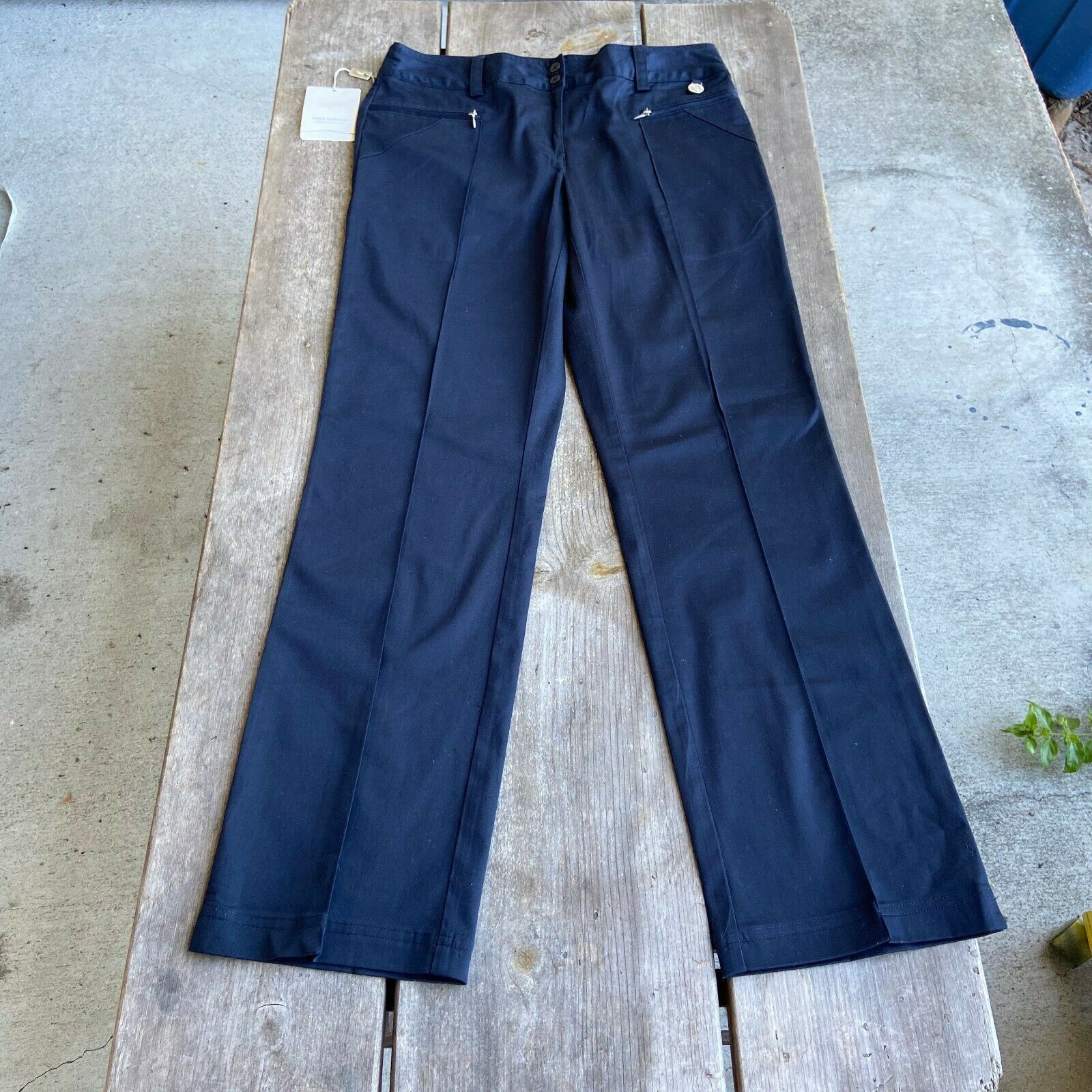 Greg Norman Greg Norman Womens Pants Size 4 Navy Blue Basic Slacks NEW Size 27" / US 4 / IT 40 - 3 Thumbnail