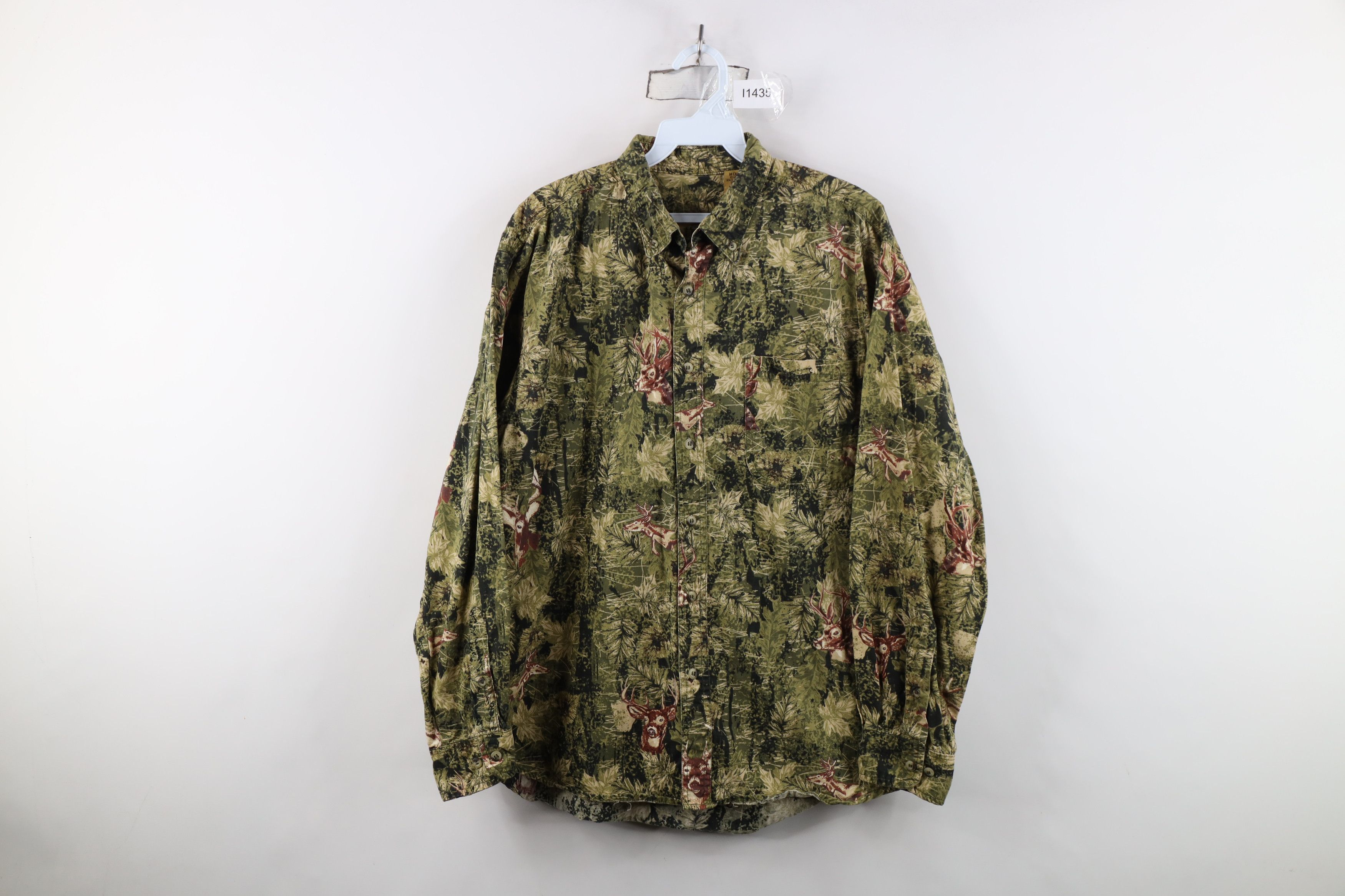 Vintage Vintage 90s Y2K Streetwear Camouflage Collared Button Shirt Size US M / EU 48-50 / 2 - 1 Thumbnail