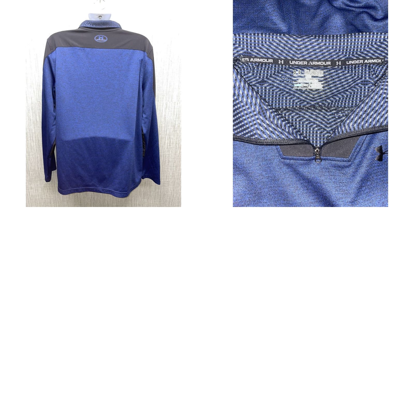 Under Armour Under Armour Loose Cold Gear Dark Blue/Black Pullover Jacket Mens 2XL Size US XXL / EU 58 / 5 - 8 Thumbnail